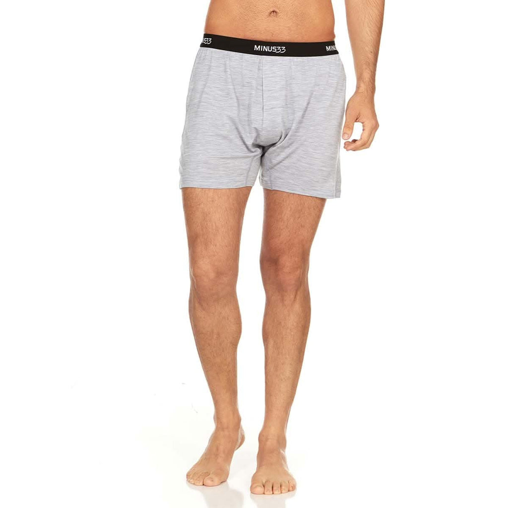 Microweight Men's Merino Wool Boxer Shorts in Olive or Black