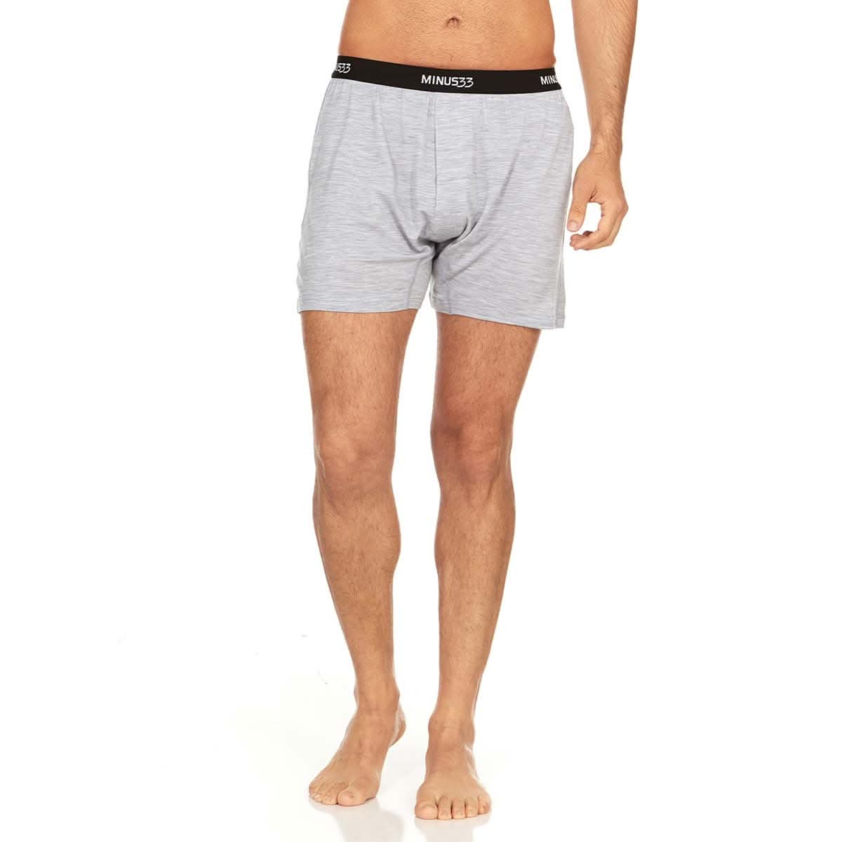Microweight Men's Merino Wool Boxer Shorts in Olive or Black