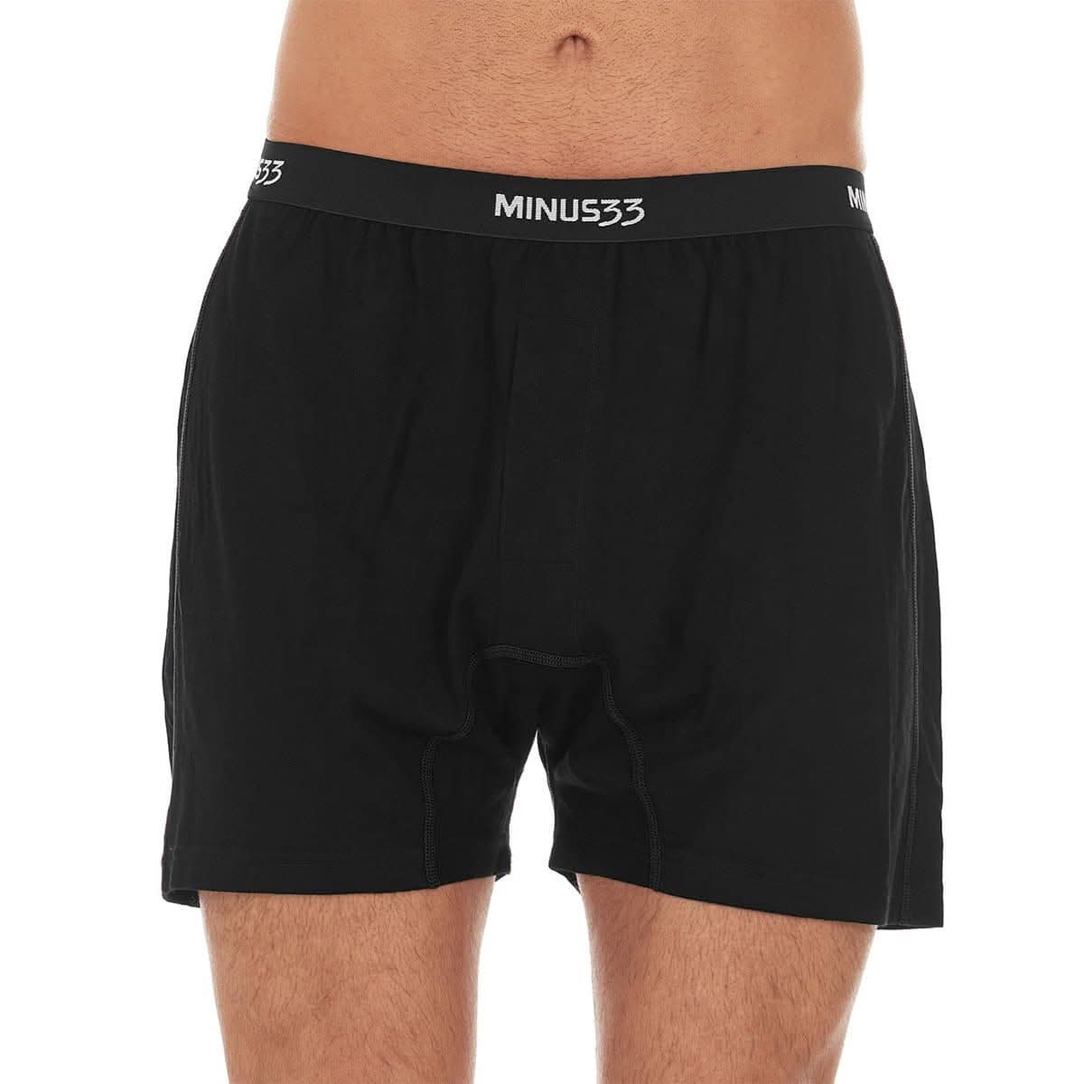 Microweight Men's Merino Wool Boxer Shorts in Olive or Black