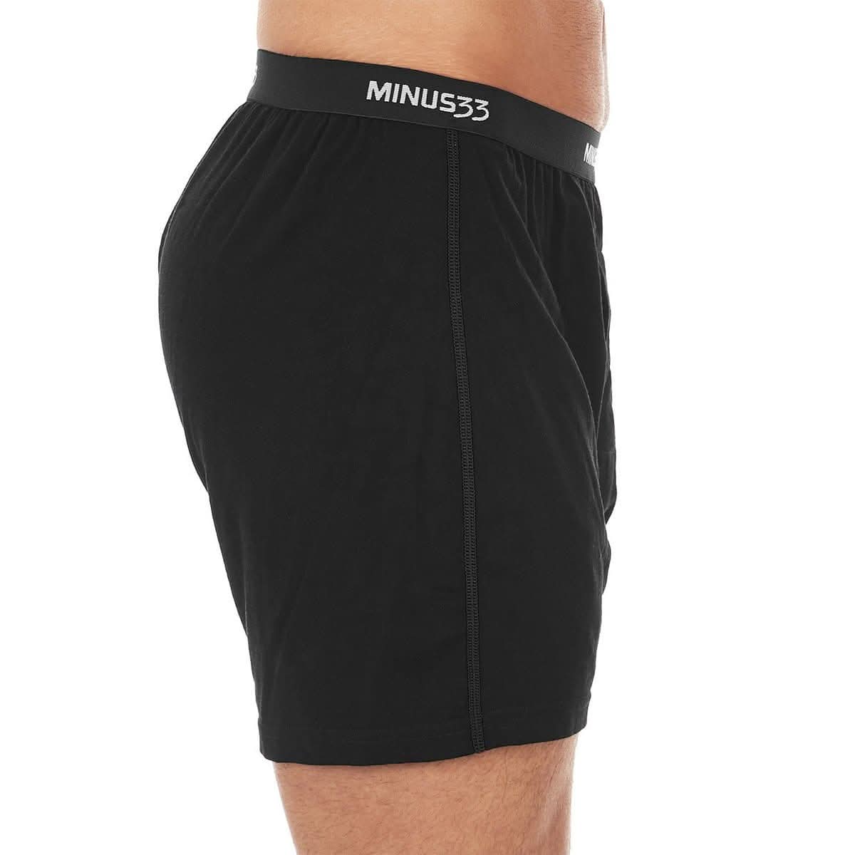 Microweight Men's Merino Wool Boxer Shorts in Olive or Black