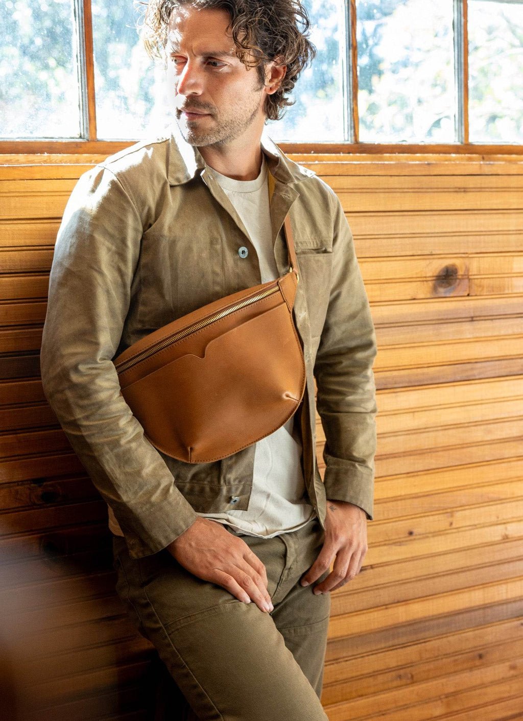 Leather Sling Bag XL for Everyday Adventures