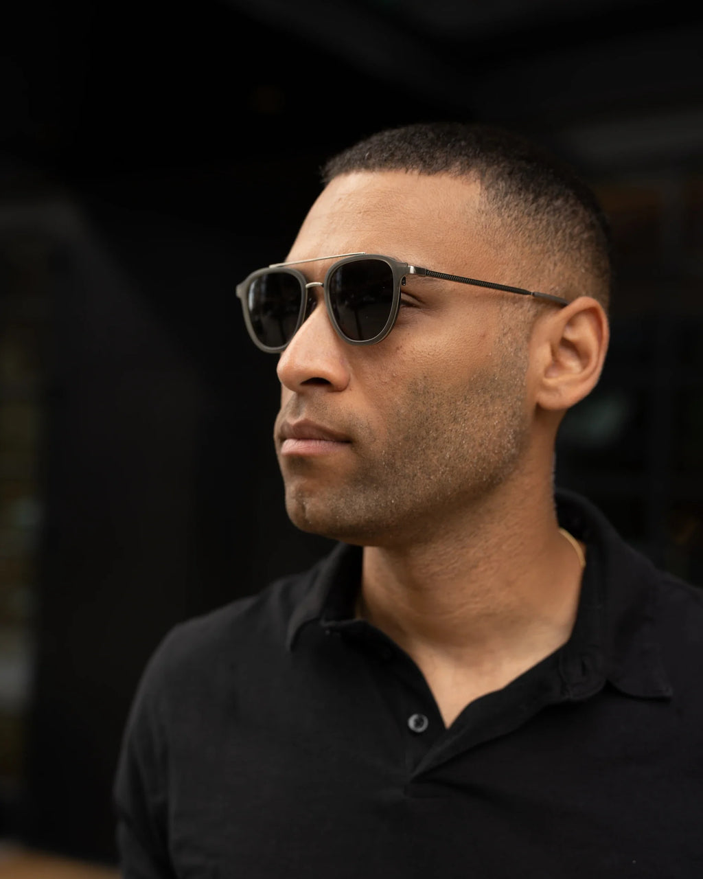The Booker Sunglasses in Stone - Modern Durable Steel & Acetate Frame