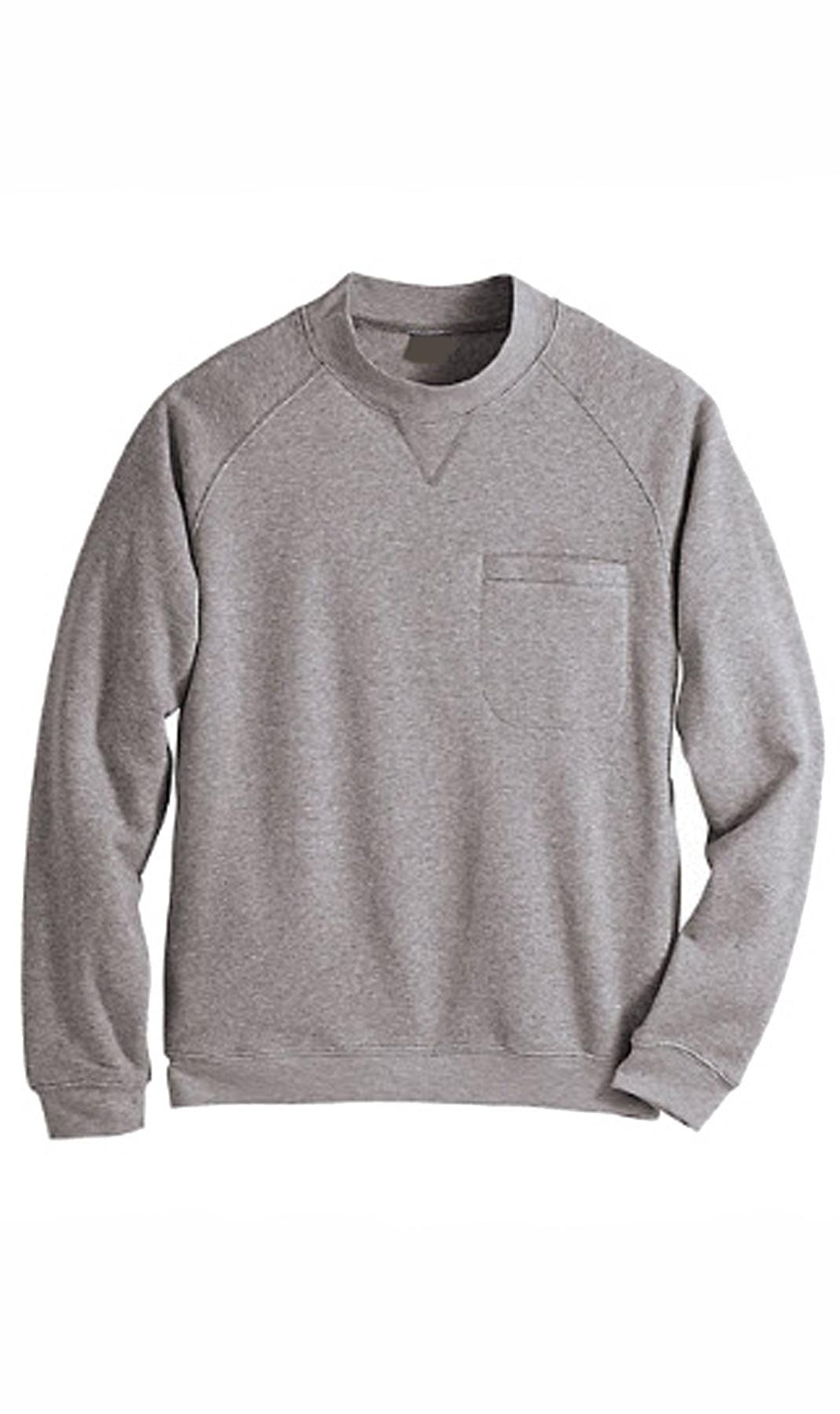 Men's 3-Pocket Fleece Sweatshirt with Raglan Seams