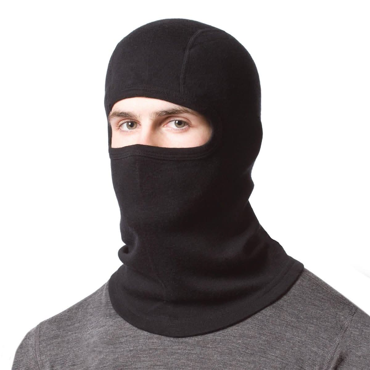 Midweight Merino Wool Balaclava Ski Mask for Winter Sports