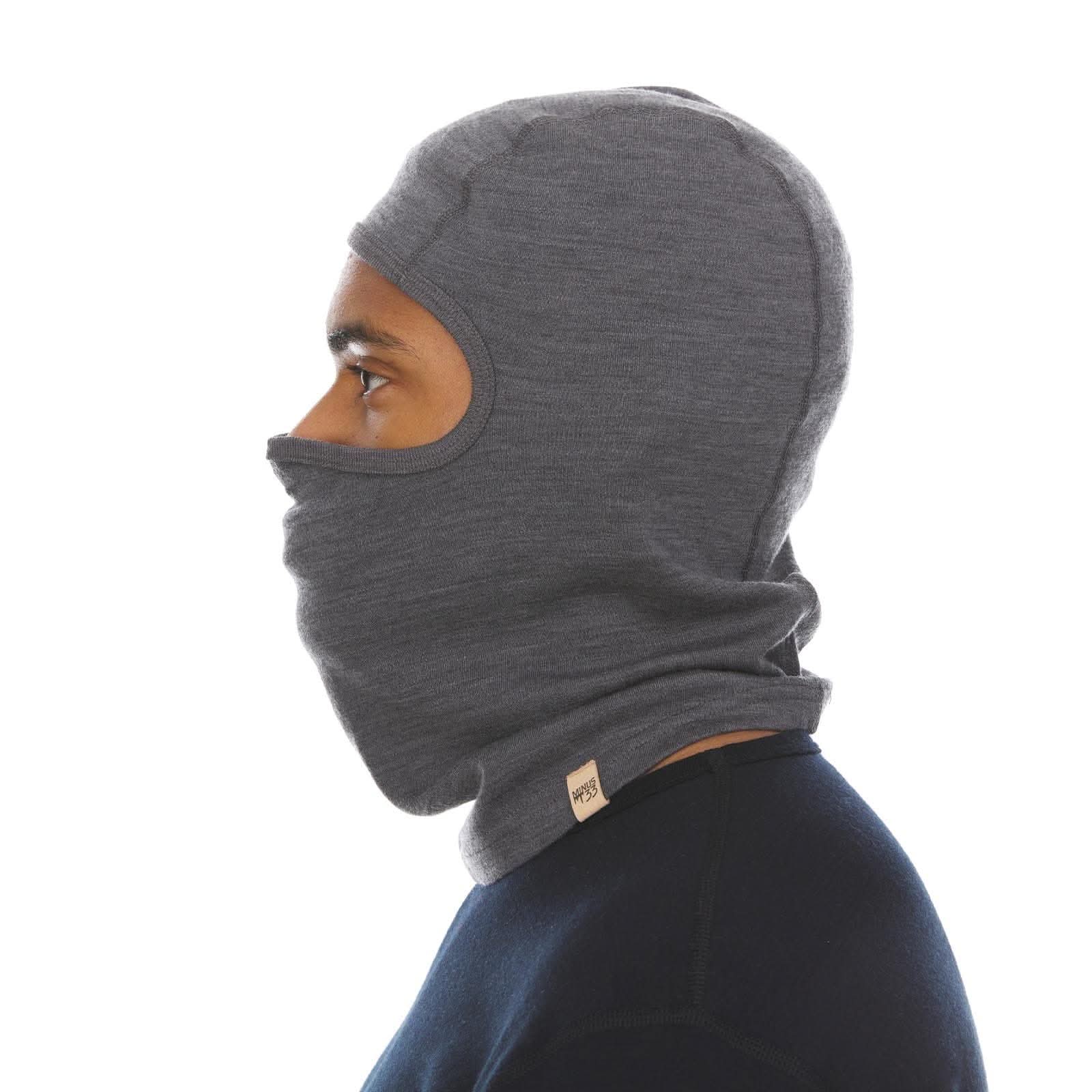 Midweight Merino Wool Balaclava Ski Mask for Winter Sports