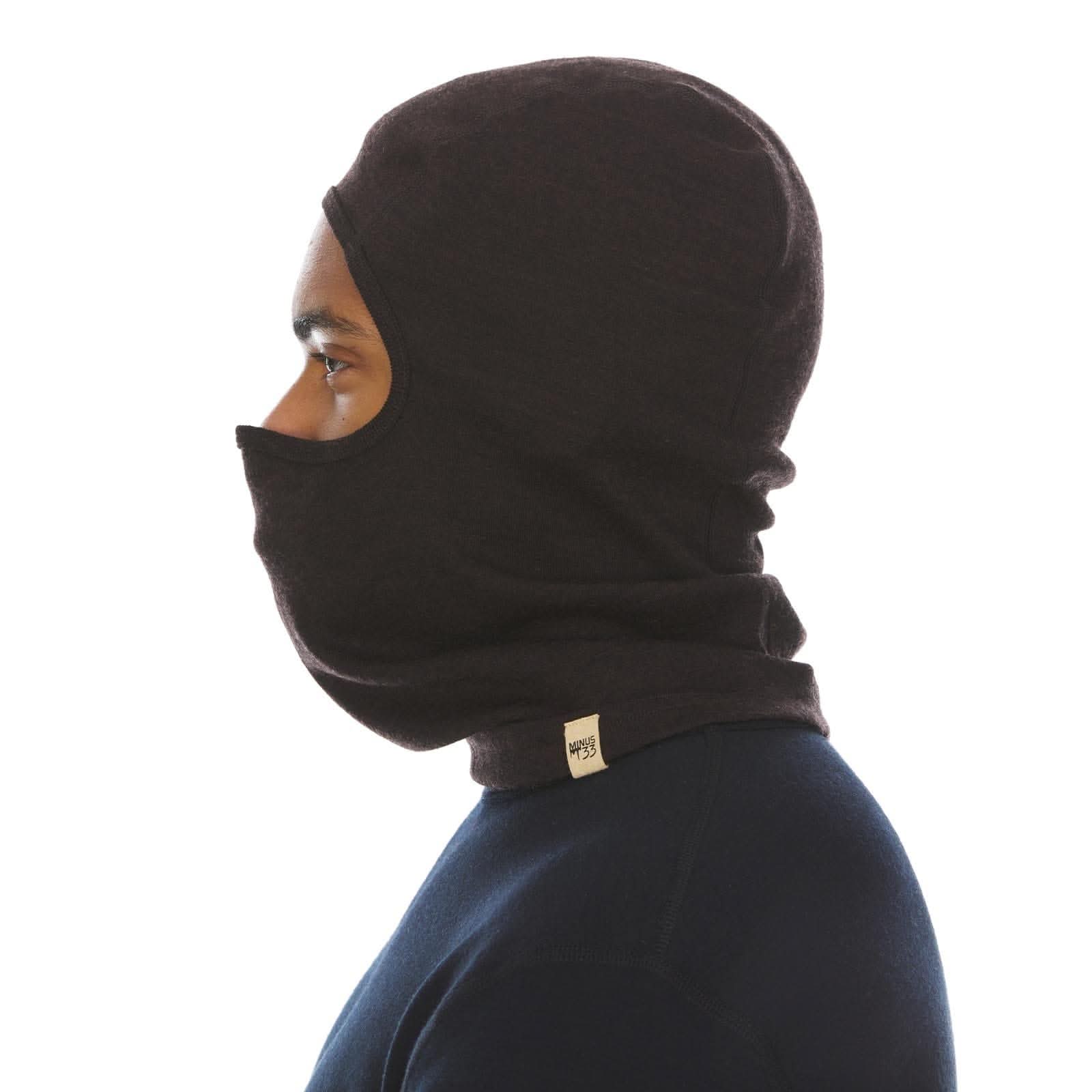 Midweight Merino Wool Balaclava Ski Mask for Winter Sports