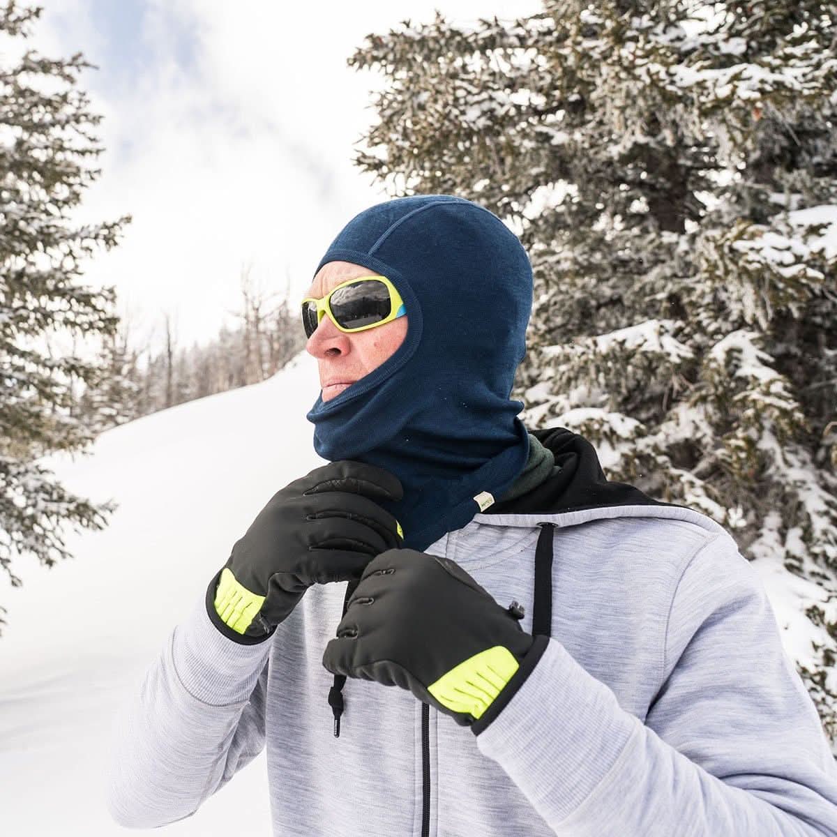 Midweight Merino Wool Balaclava Ski Mask for Winter Sports