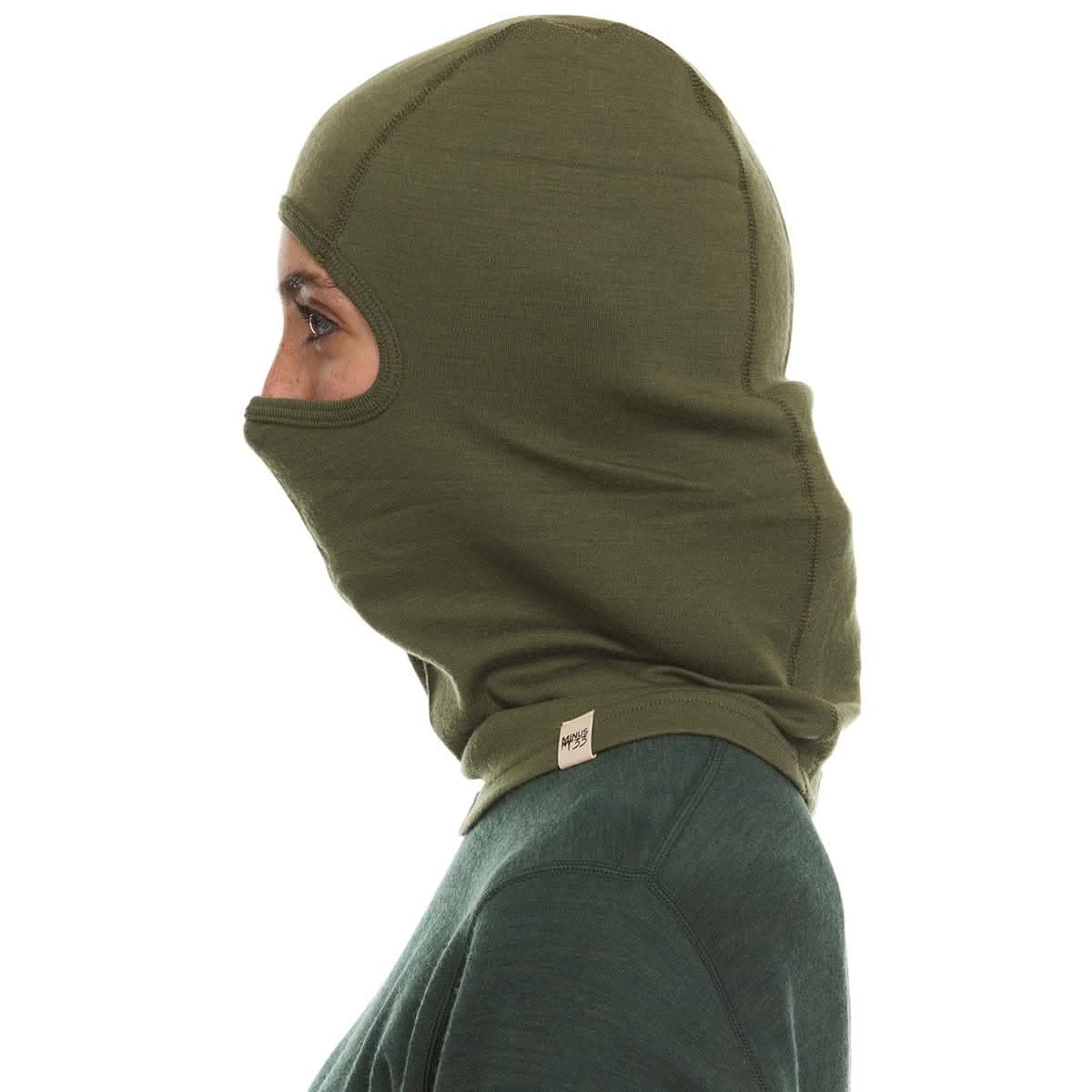 Midweight Merino Wool Balaclava Ski Mask for Winter Sports