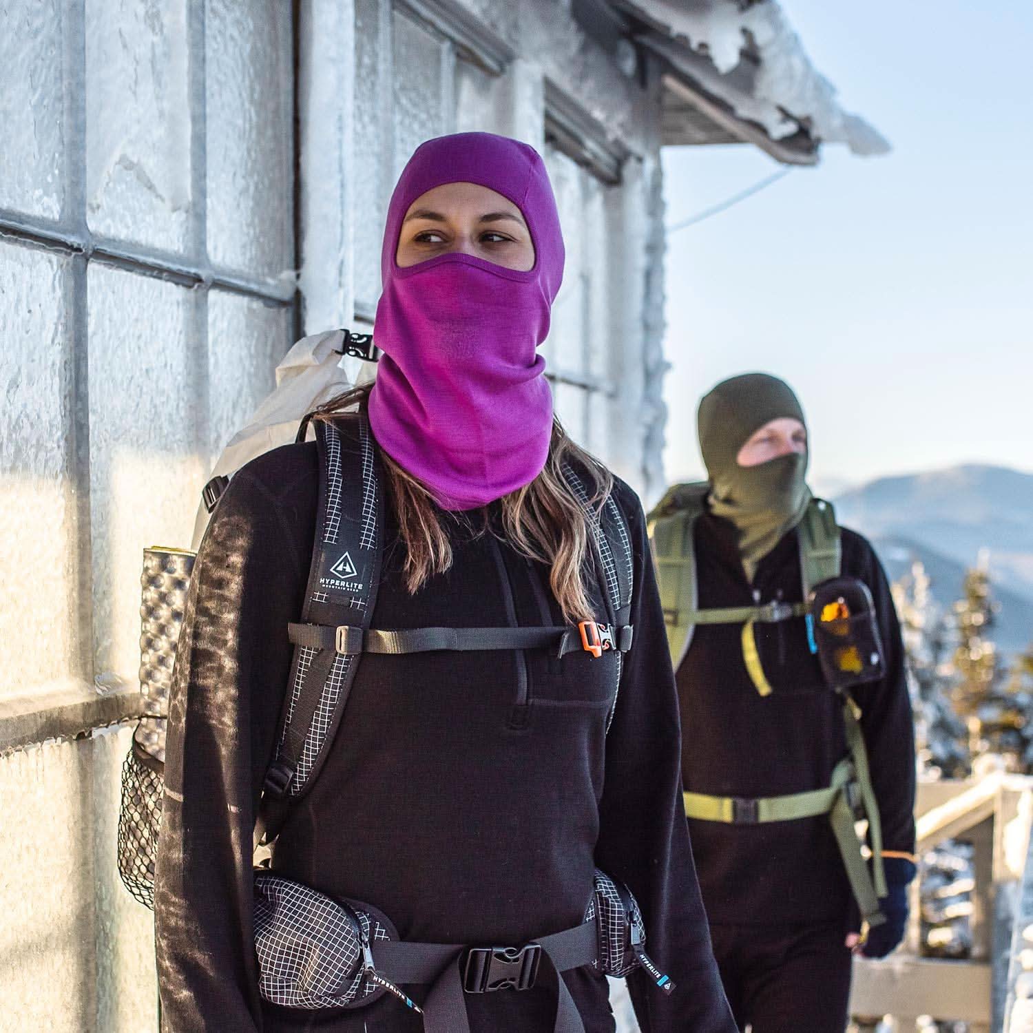 Midweight Merino Wool Balaclava Ski Mask for Winter Sports