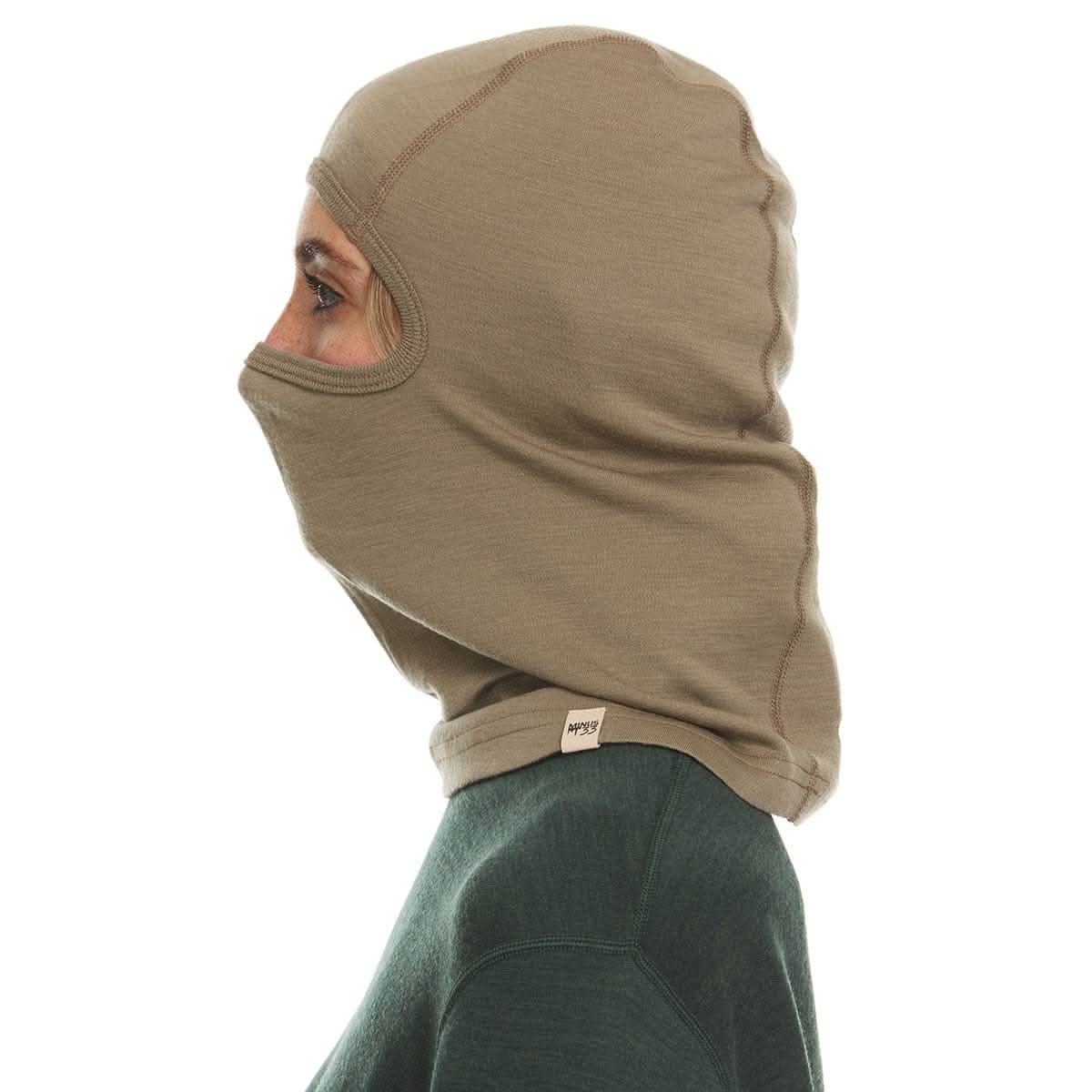 Midweight Merino Wool Balaclava Ski Mask for Winter Sports