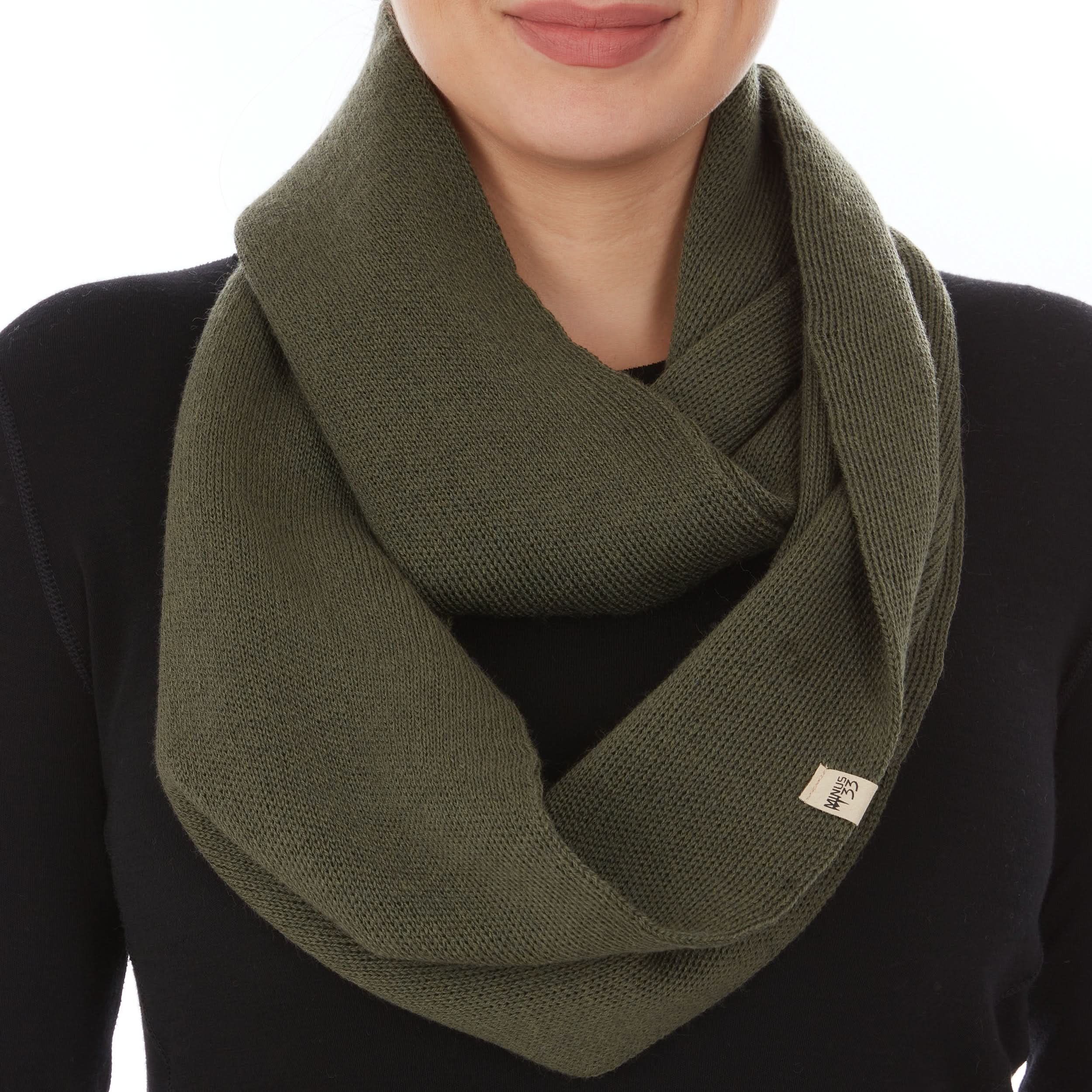 Everyday Merino Wool Infinity Loop Scarf for Outdoor & Travel