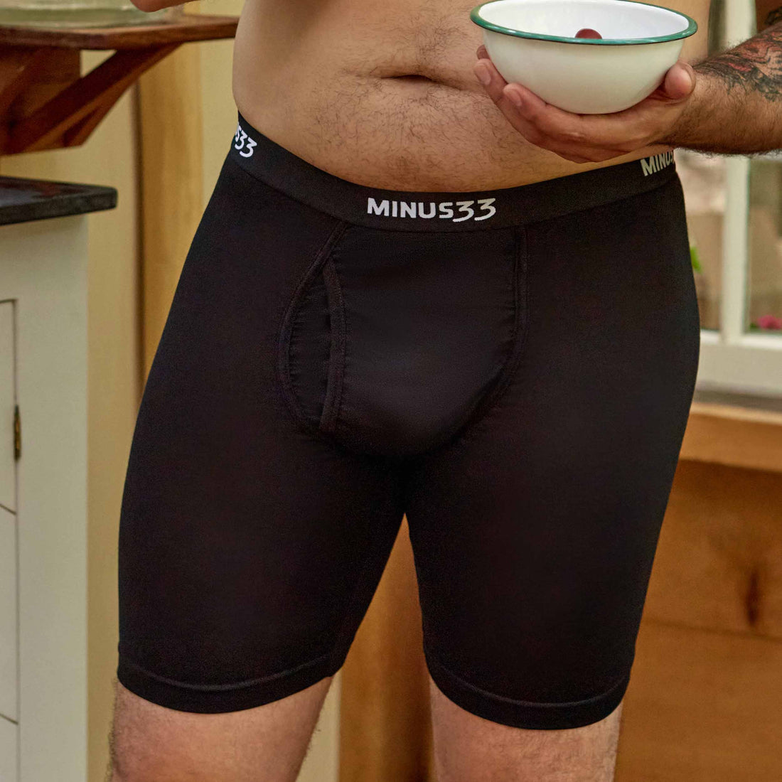 Men's Microweight Merino Wool Pouch Boxer Briefs - Athletic Fit