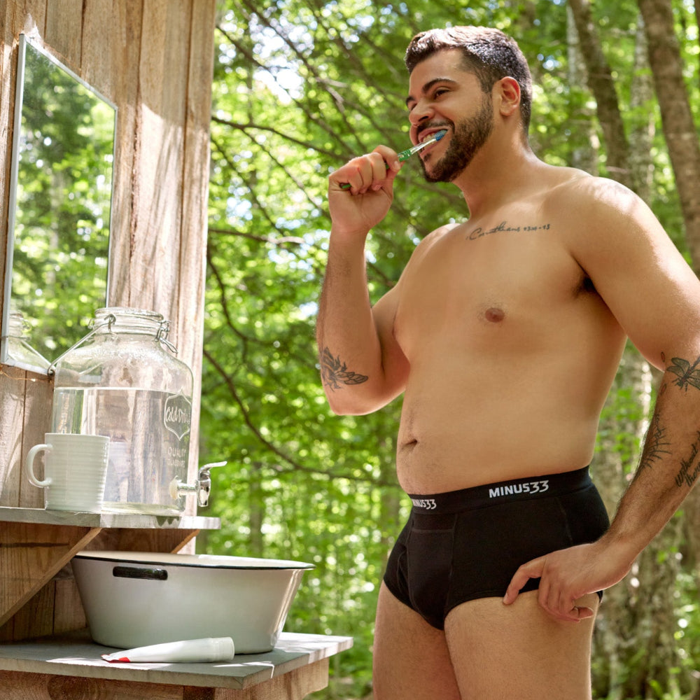Microweight Wool Briefs for Men - Solid Knit Moisture-Wicking