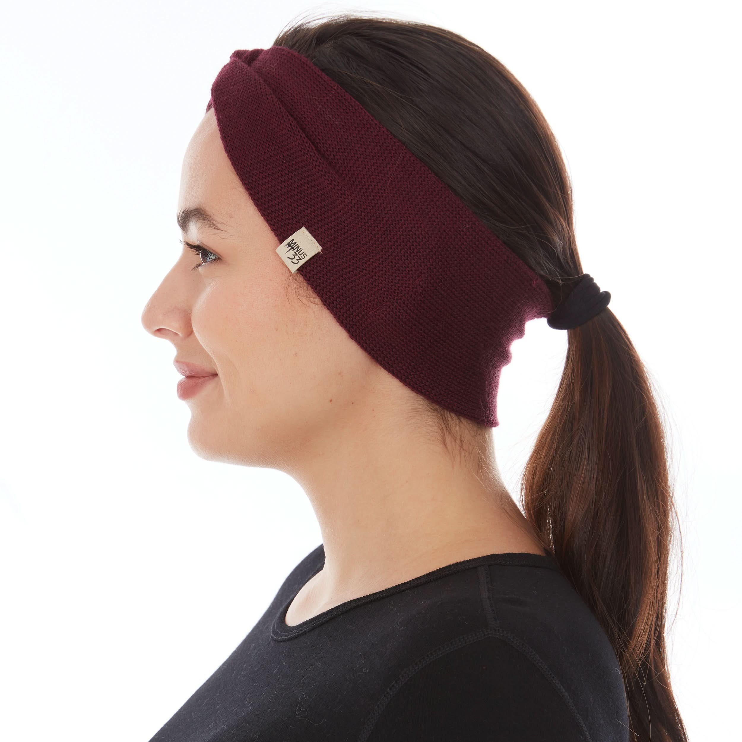 Merino Wool Twist Knit Headband for Winter and Outdoor Sport