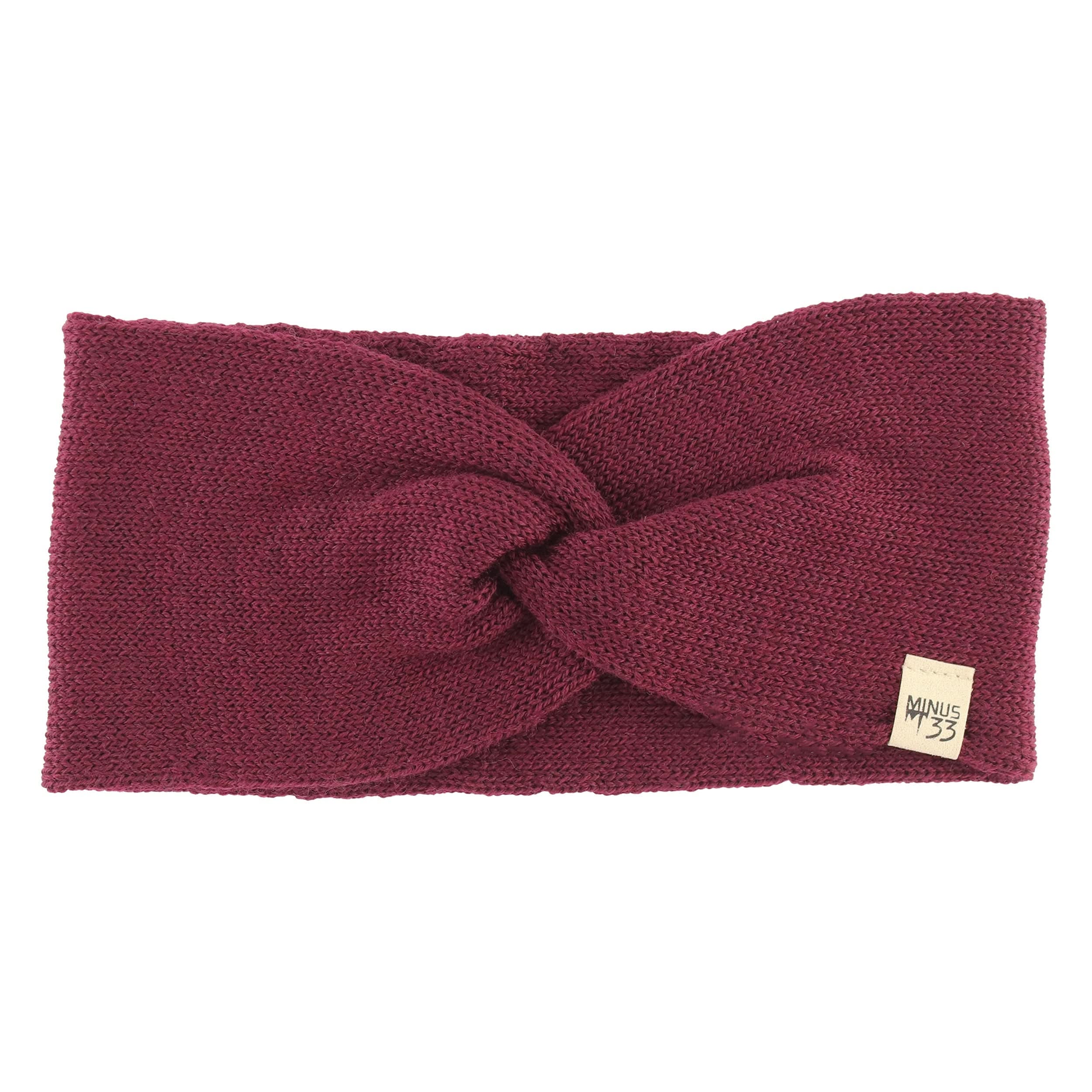 Merino Wool Twist Knit Headband for Winter and Outdoor Sport