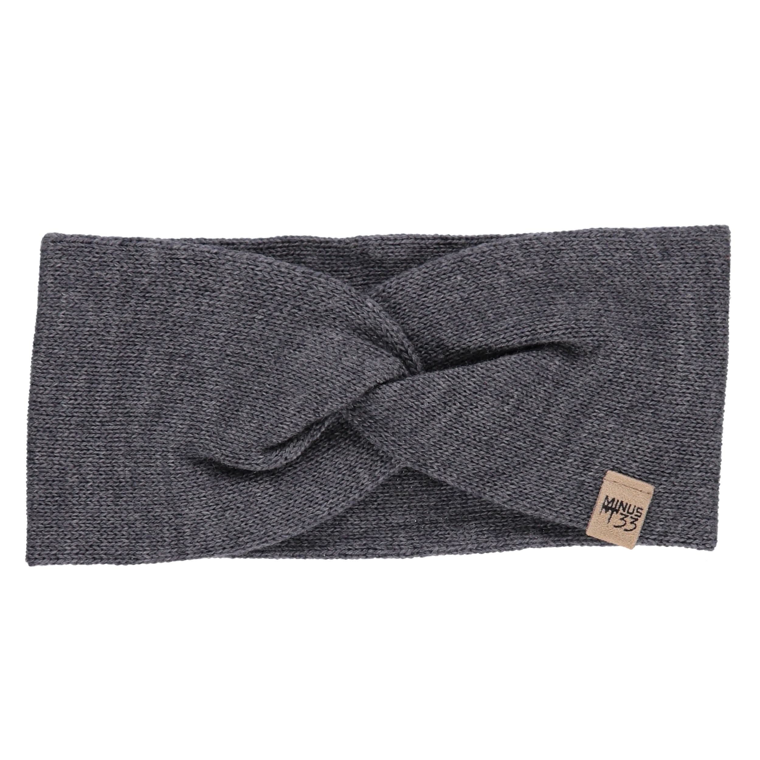Merino Wool Twist Knit Headband for Winter and Outdoor Sport