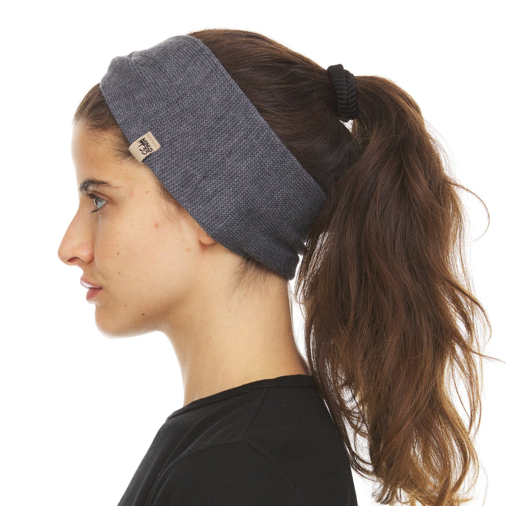 Merino Wool Twist Knit Headband for Winter and Outdoor Sport