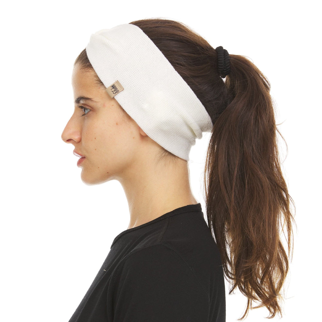Merino Wool Twist Knit Headband for Winter and Outdoor Sport
