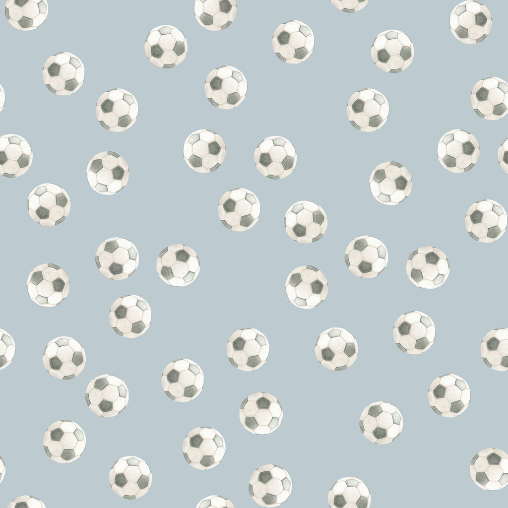 Messi Geometric Removable Wallpaper - Playful Green and Blue Print