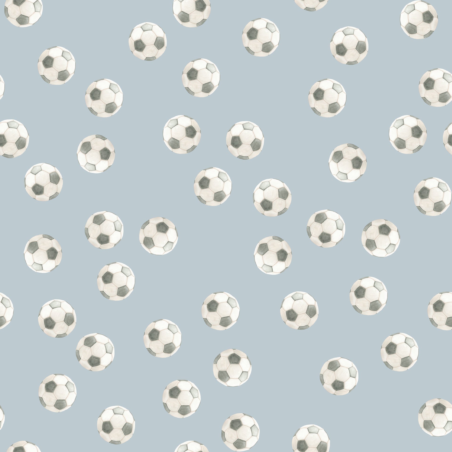 Messi Geometric Removable Wallpaper - Playful Green and Blue Print