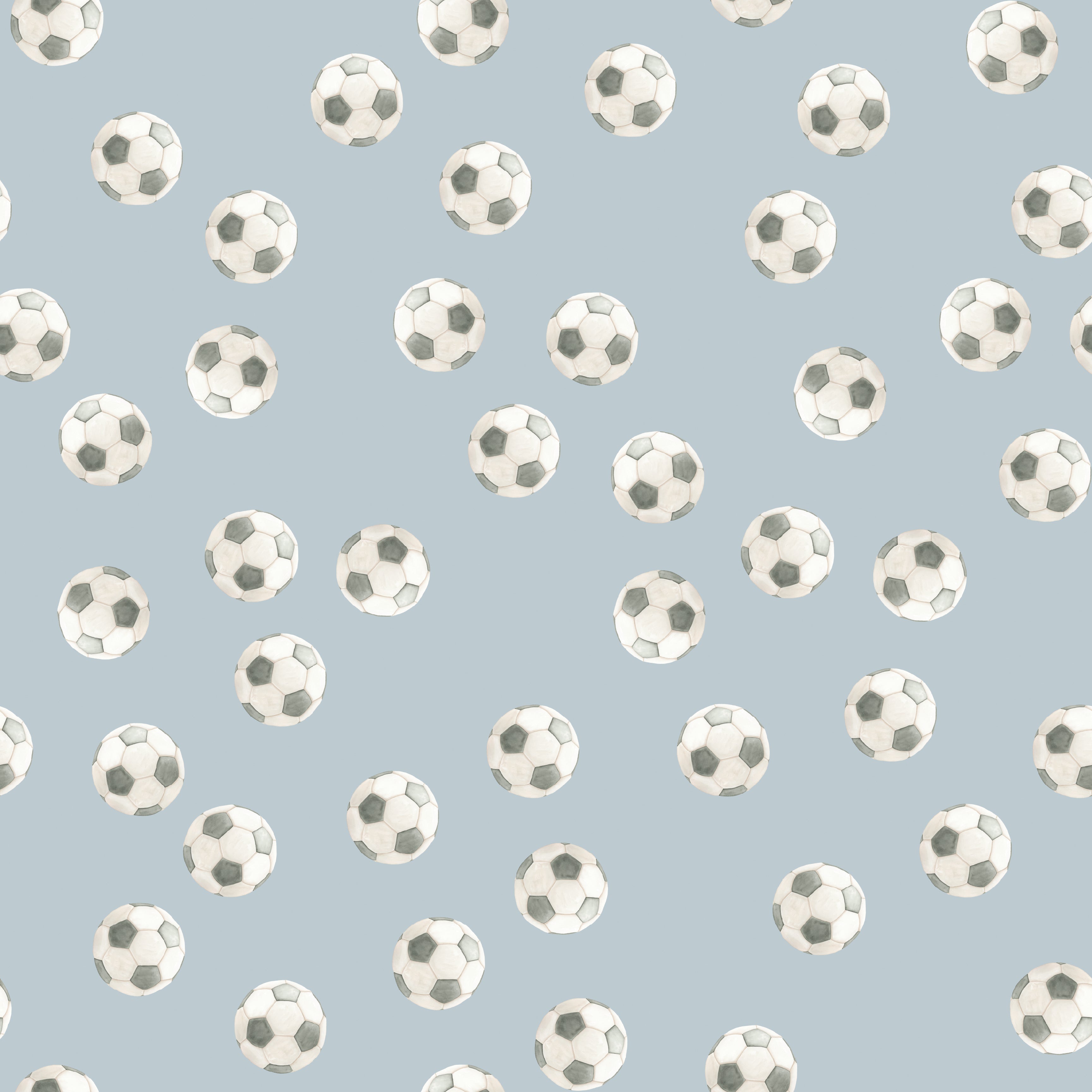 Messi Geometric Removable Wallpaper - Playful Green and Blue Print