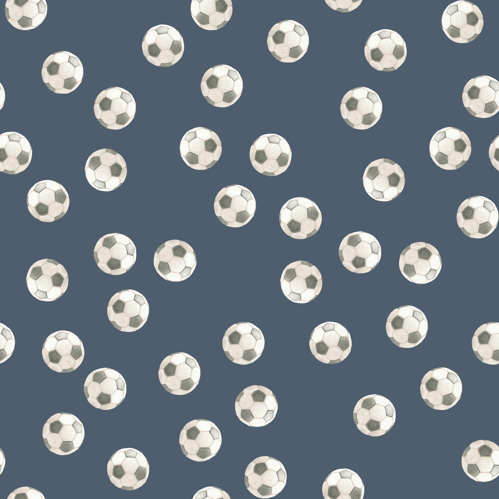 Messi Geometric Removable Wallpaper - Playful Green and Blue Print
