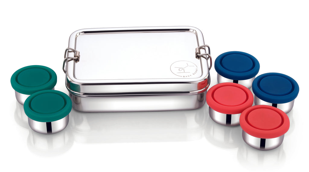 Stainless Steel Bento Box - 6 Compartment Kids