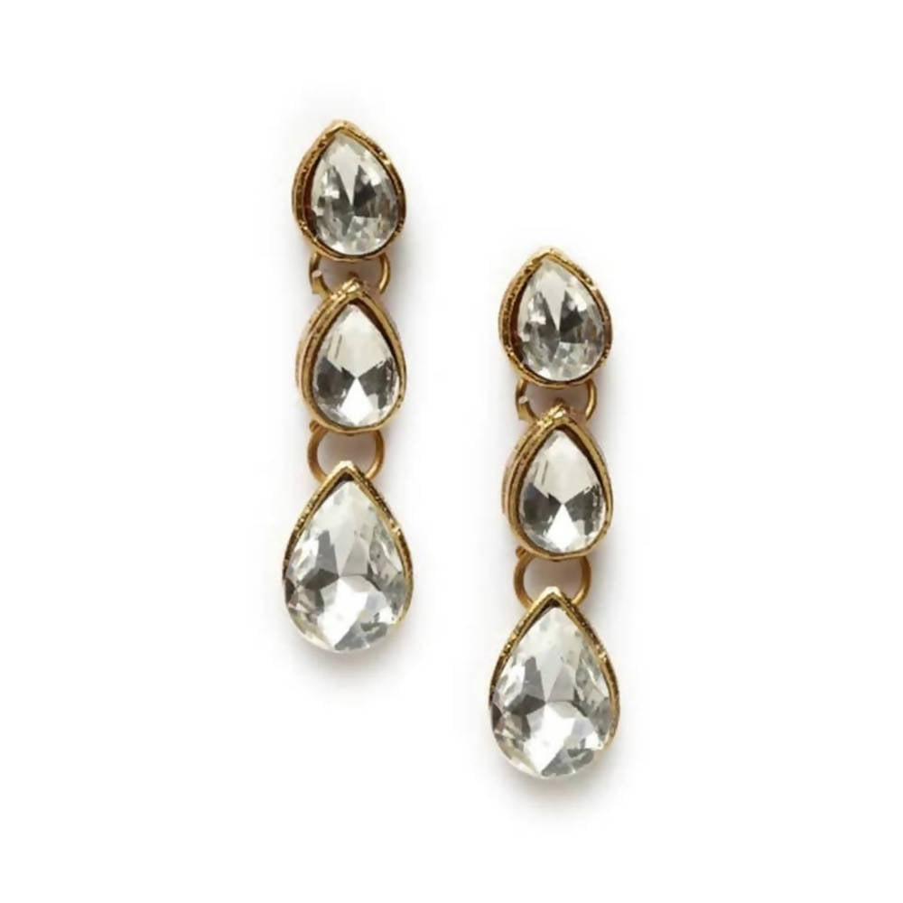 Traditional Stone and Pearl Embellished Statement Necklace Set