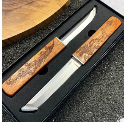 Double-Bladed Fruit Knife for Home and Self-Defense