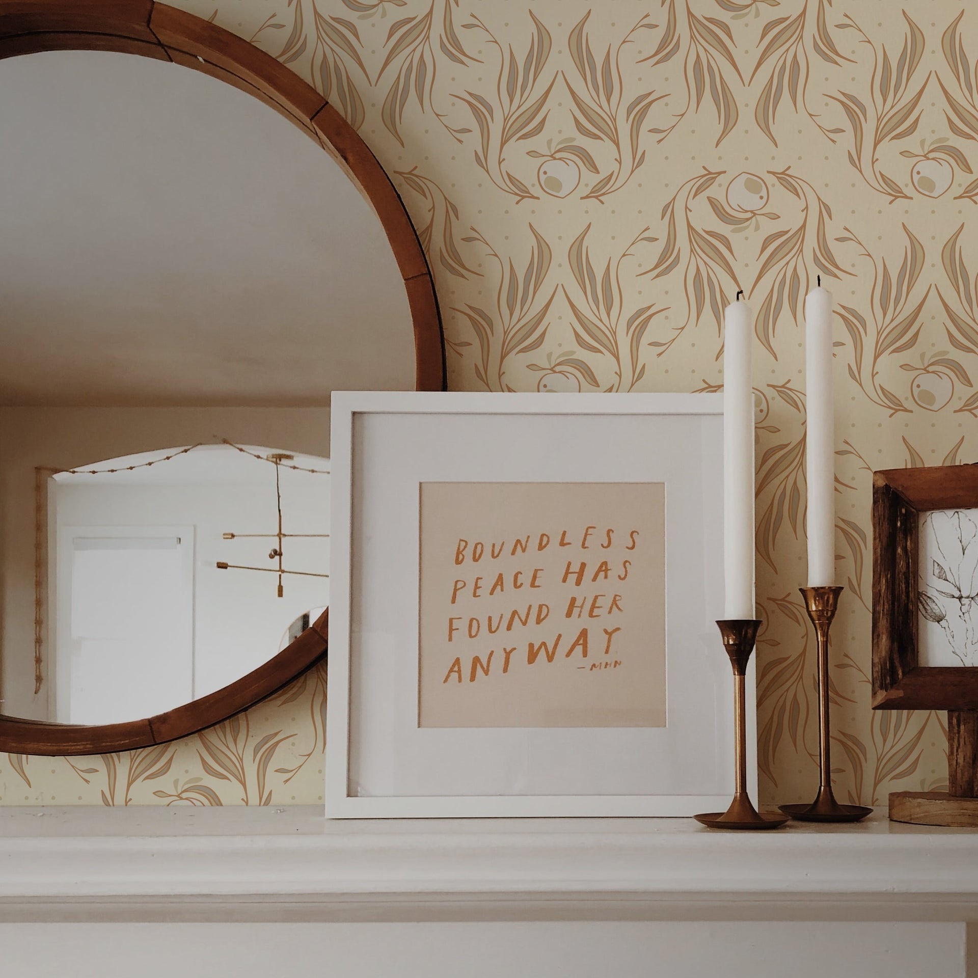 Mia Peel and Stick Removable Wallpaper by Erin Silliman Designs