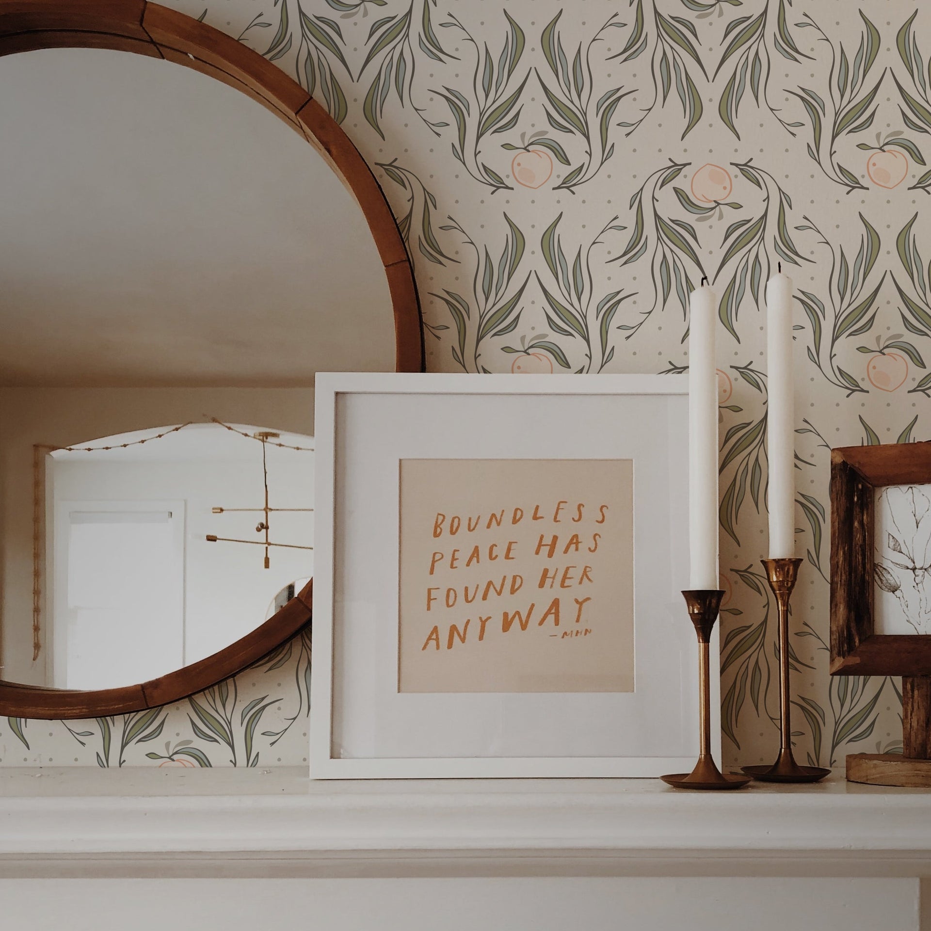 Mia Peel and Stick Removable Wallpaper by Erin Silliman Designs