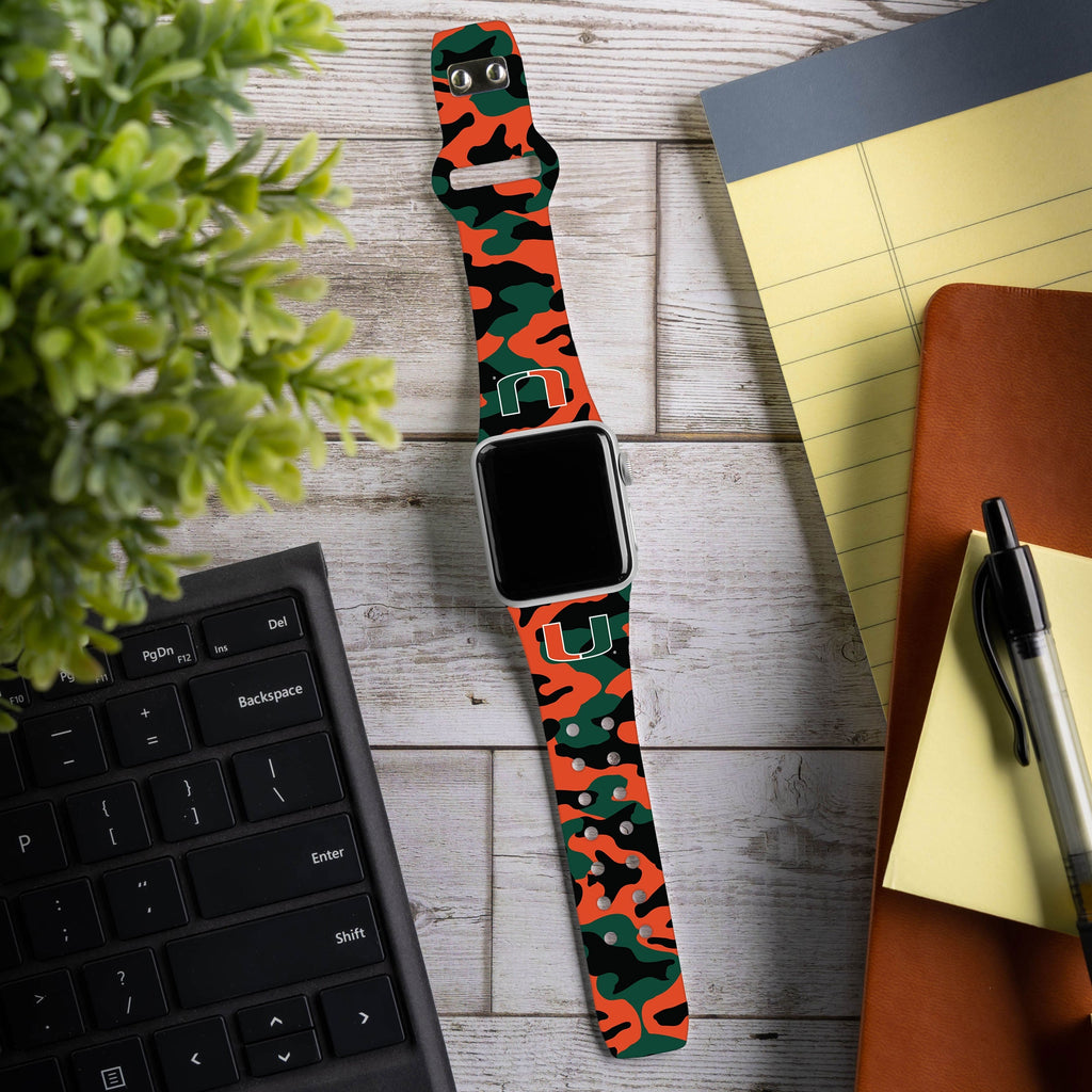 Miami Hurricanes HD Apple Watch Band