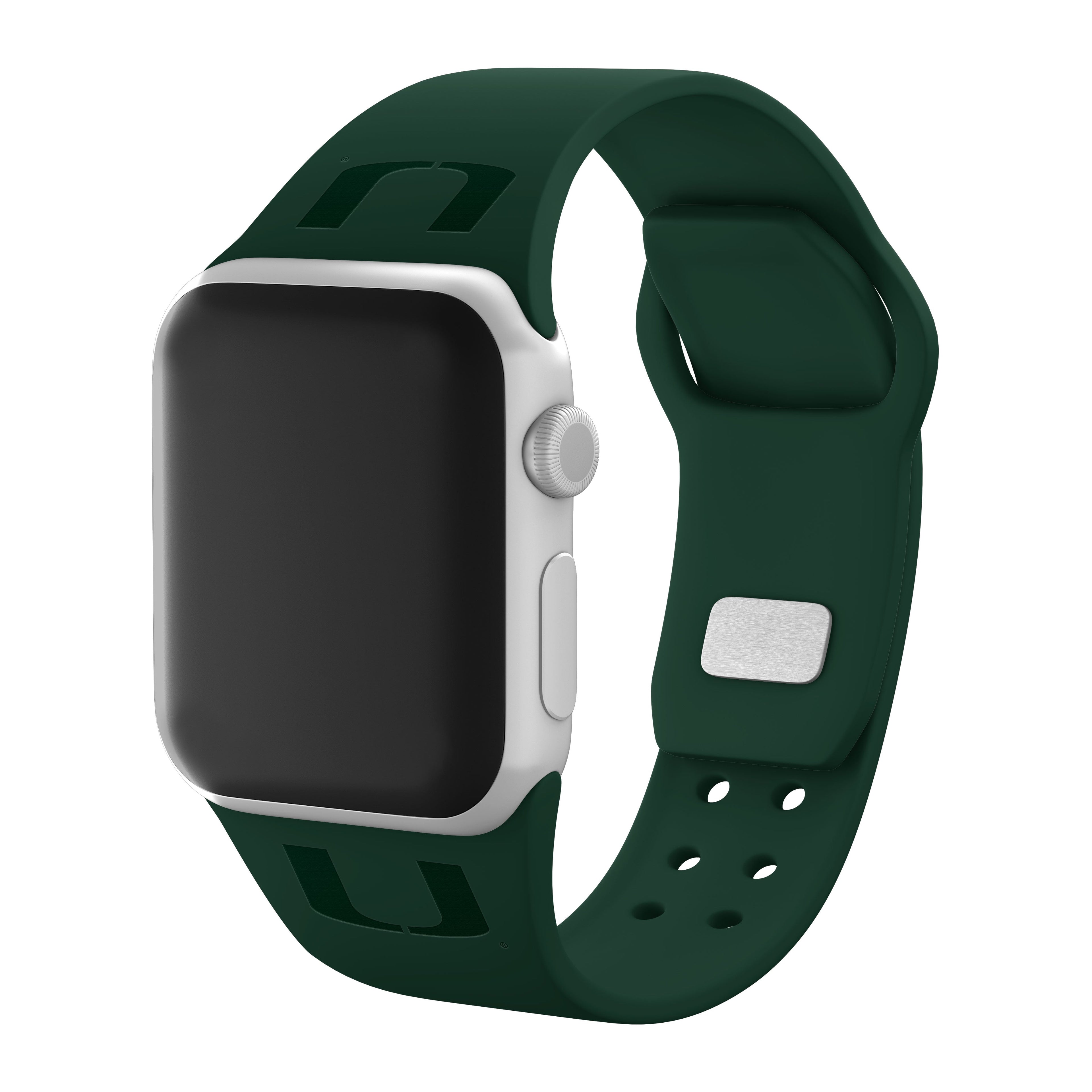 Miami Hurricanes Engraved Silicone Apple Watch Band