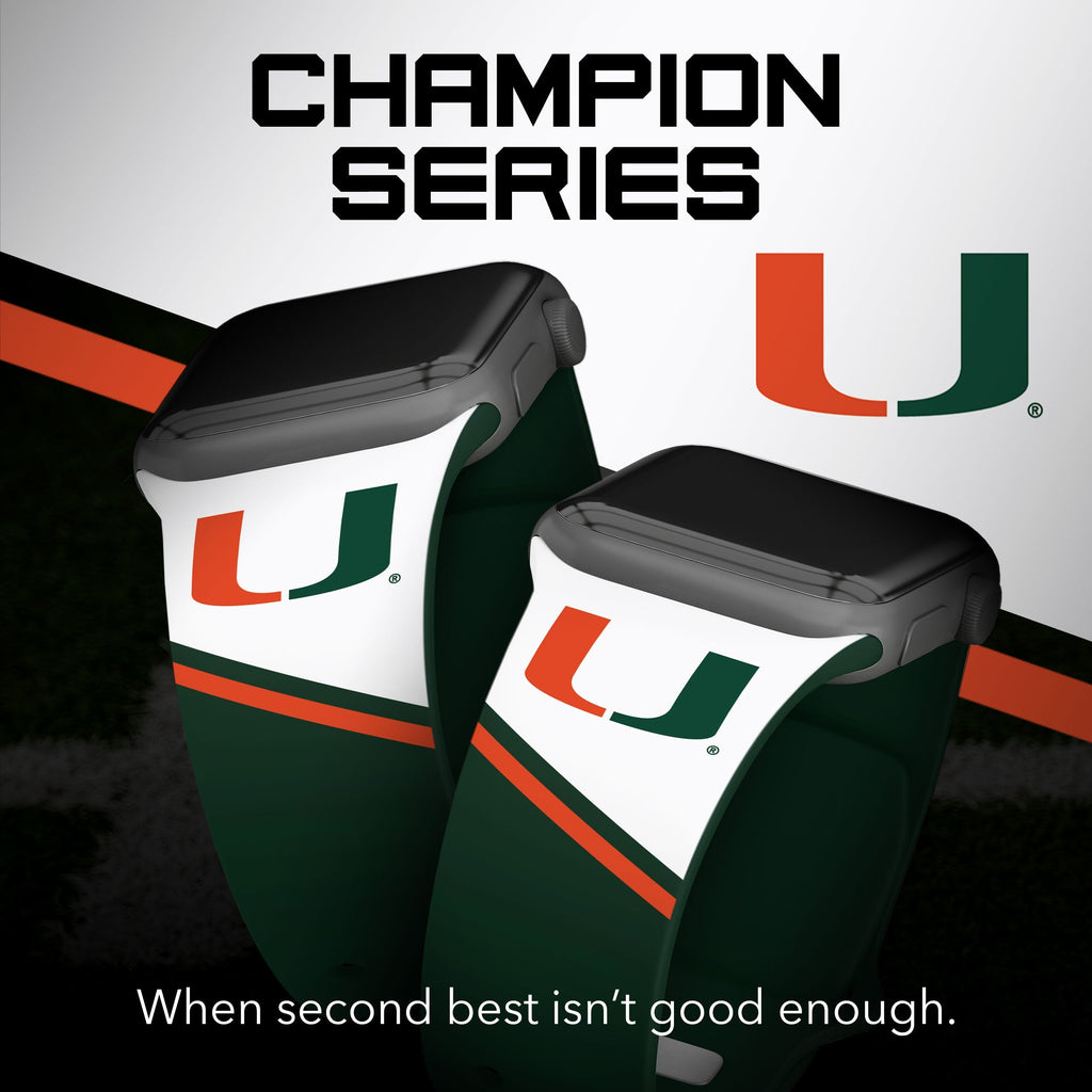 Miami Hurricanes HD Apple Watch Band
