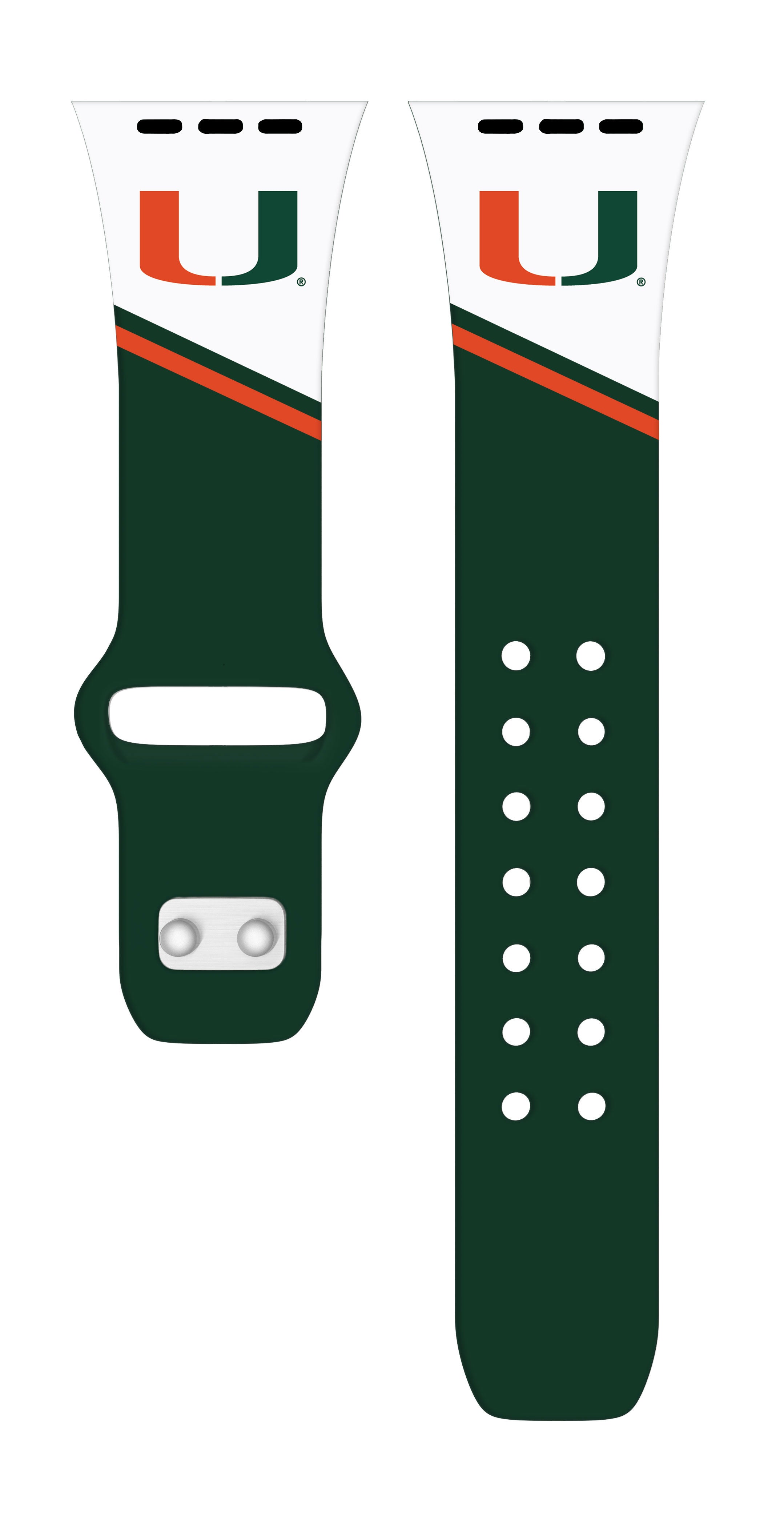 Miami Hurricanes HD Apple Watch Band
