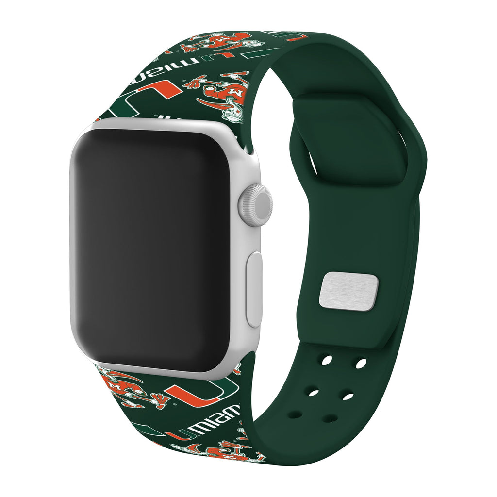 Miami Hurricanes HD Apple Watch Band