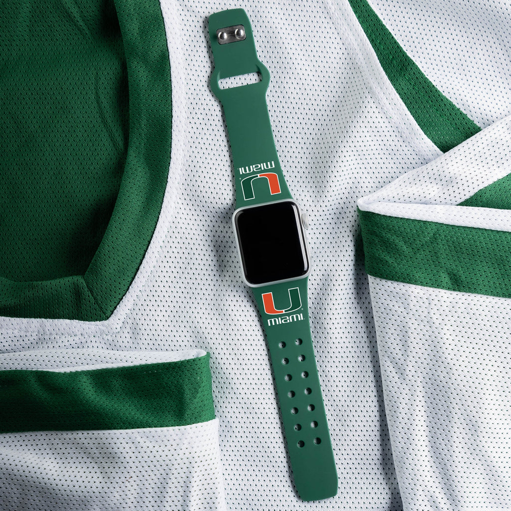 Miami Hurricanes HD Apple Watch Band