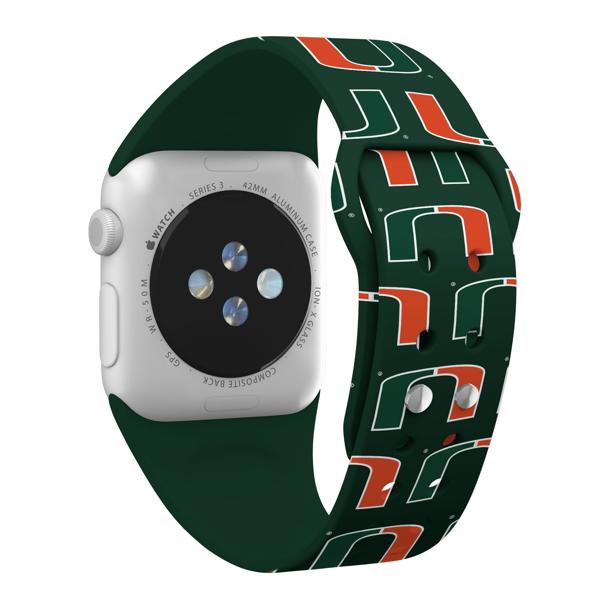 Miami Hurricanes HD Apple Watch Band