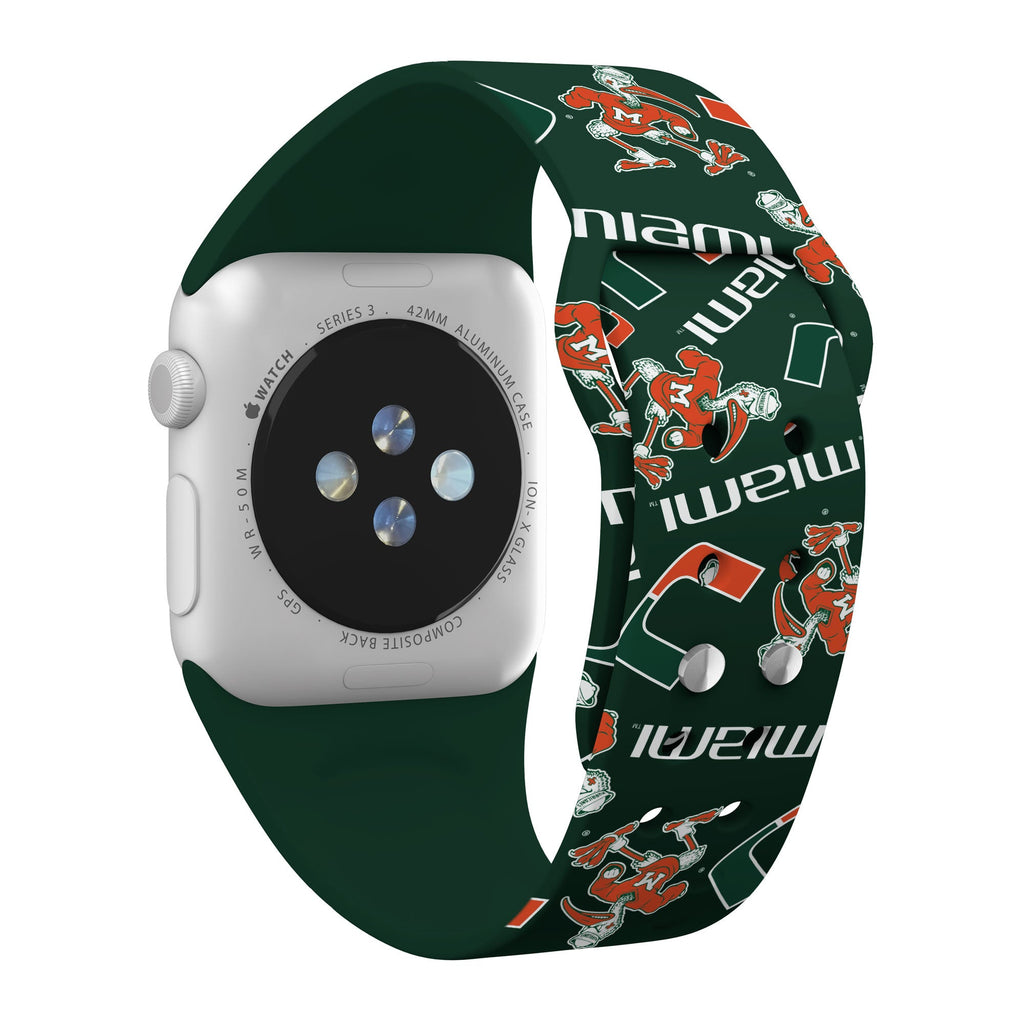 Miami Hurricanes HD Apple Watch Band