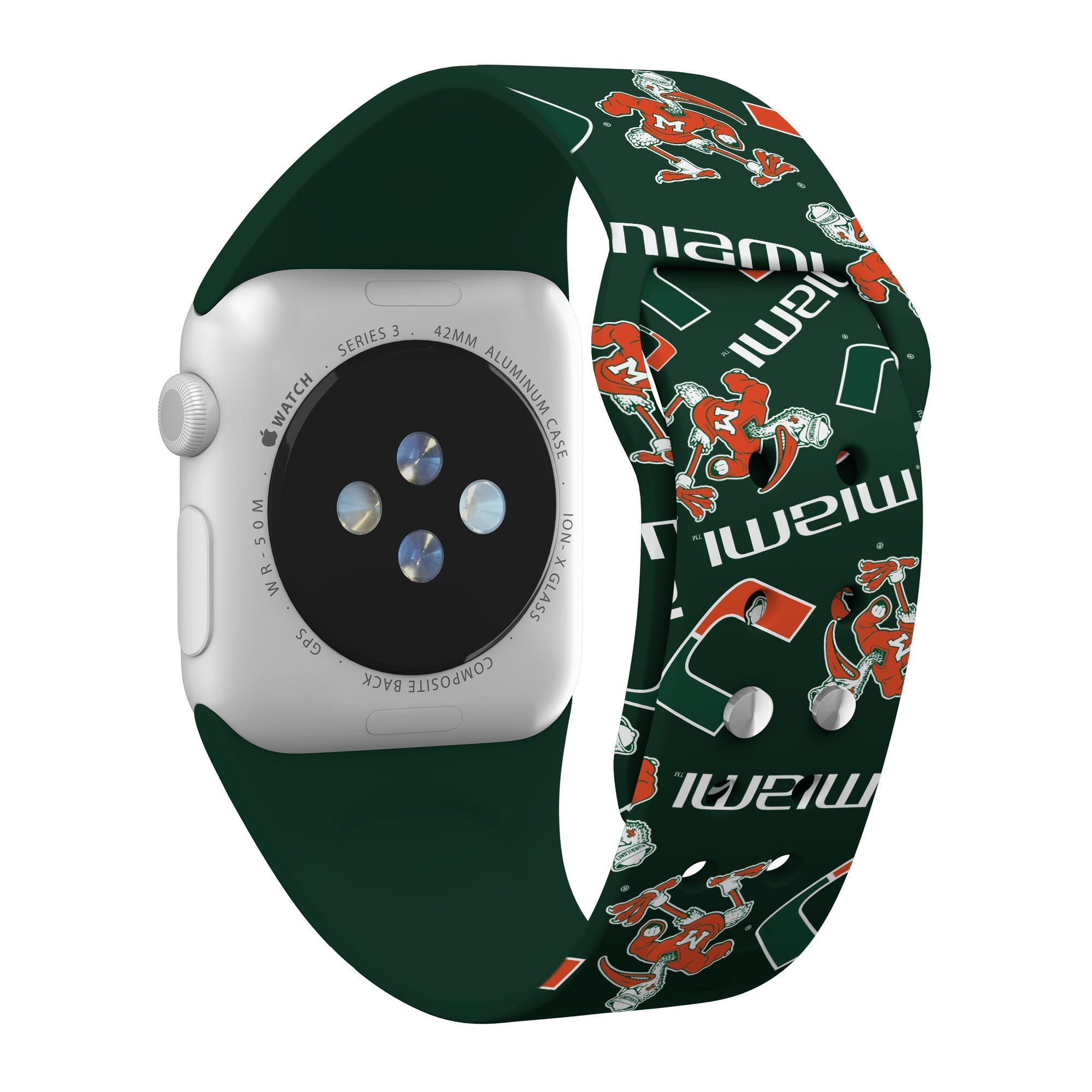 Miami Hurricanes HD Apple Watch Band