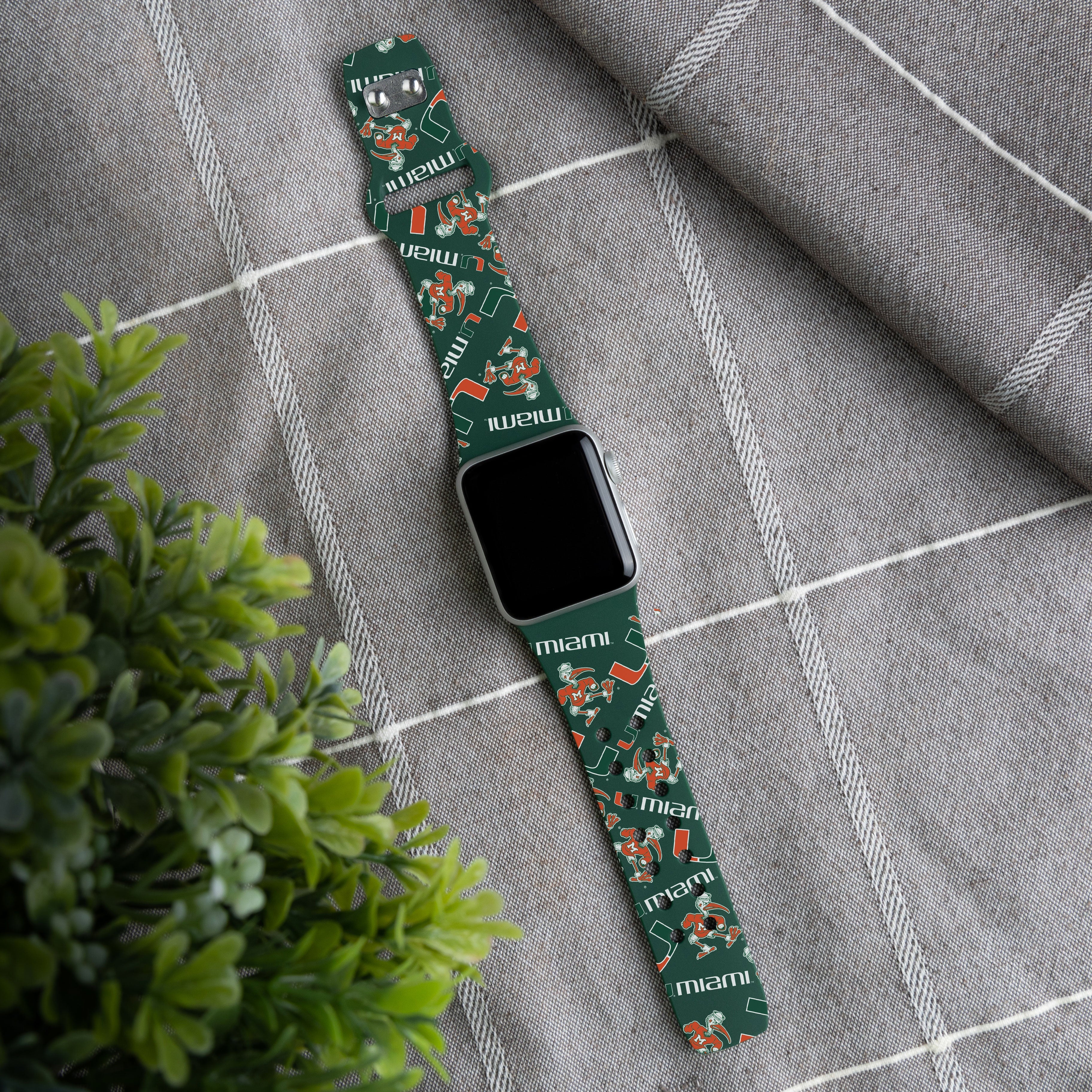 Miami Hurricanes HD Apple Watch Band