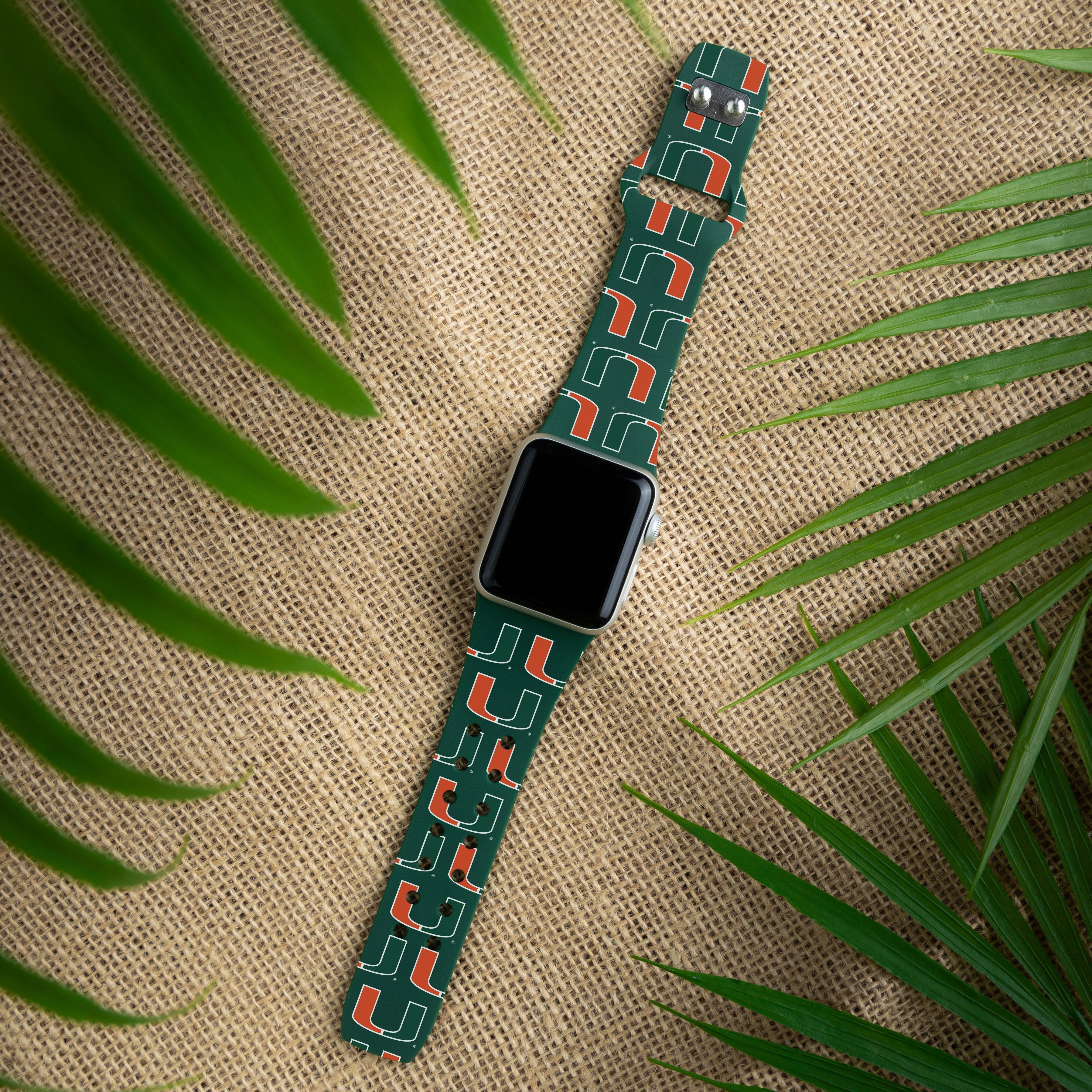 Miami Hurricanes HD Apple Watch Band