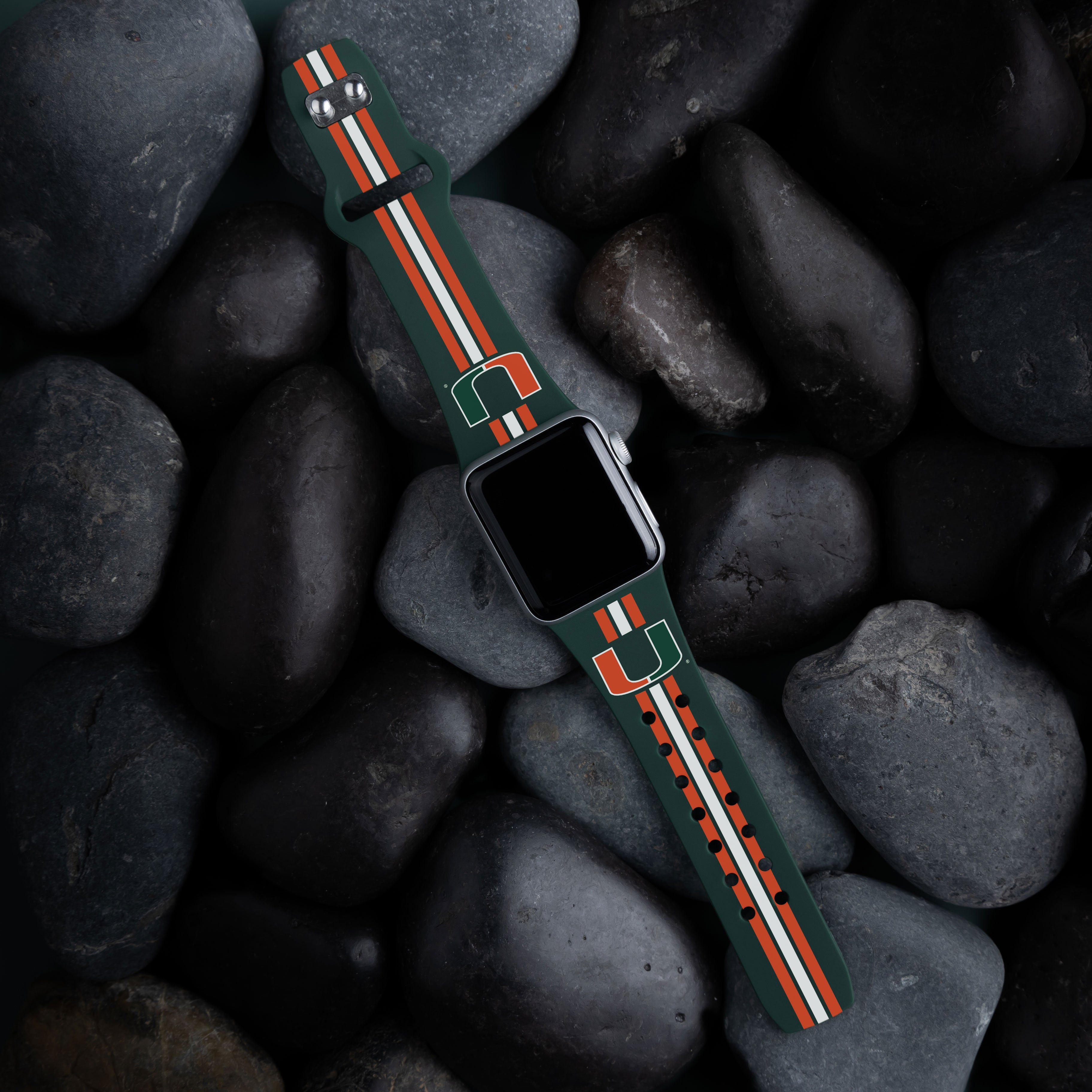 Miami Hurricanes HD Apple Watch Band