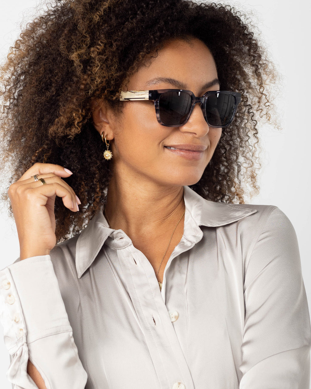 Micanopy Acetate & Wood Boxy Frame Sunglasses