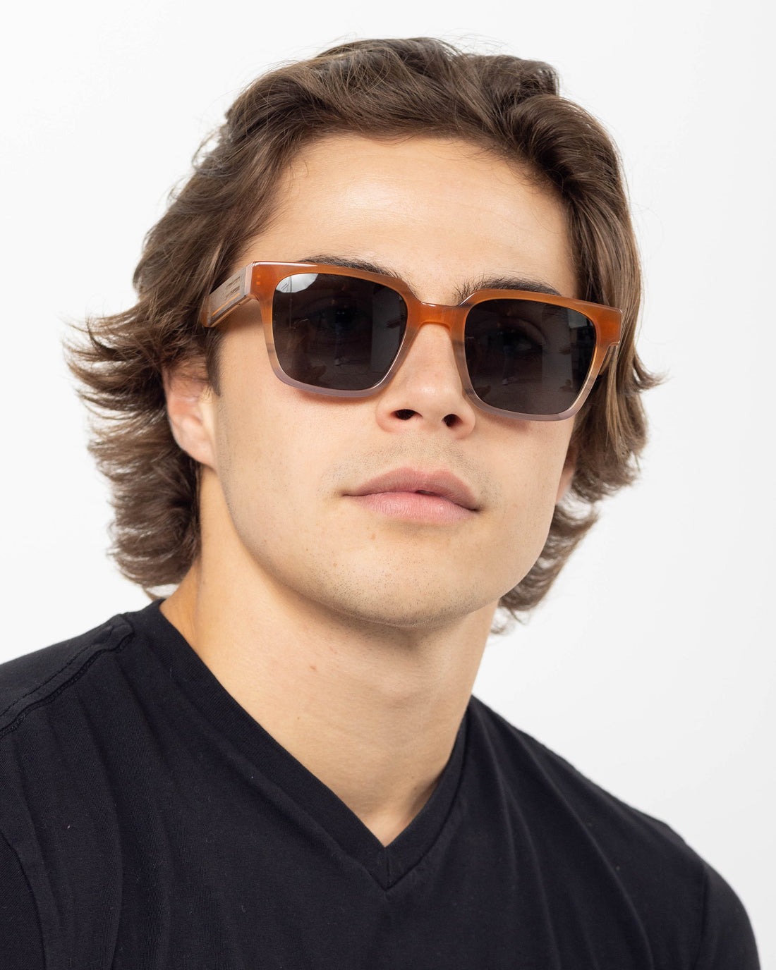 Micanopy Acetate & Wood Boxy Frame Sunglasses