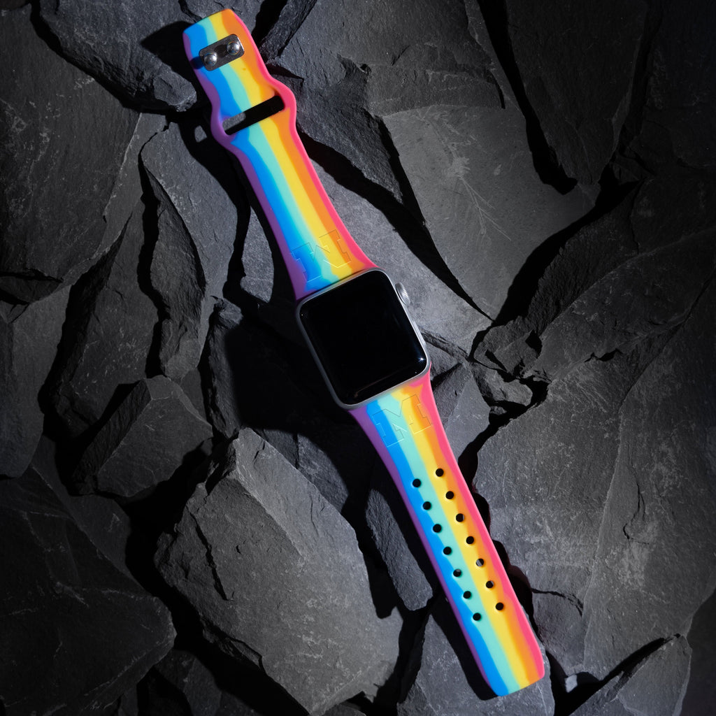 Michigan Wolverines Engraved Silicone Apple Watch Band - Sport Fit