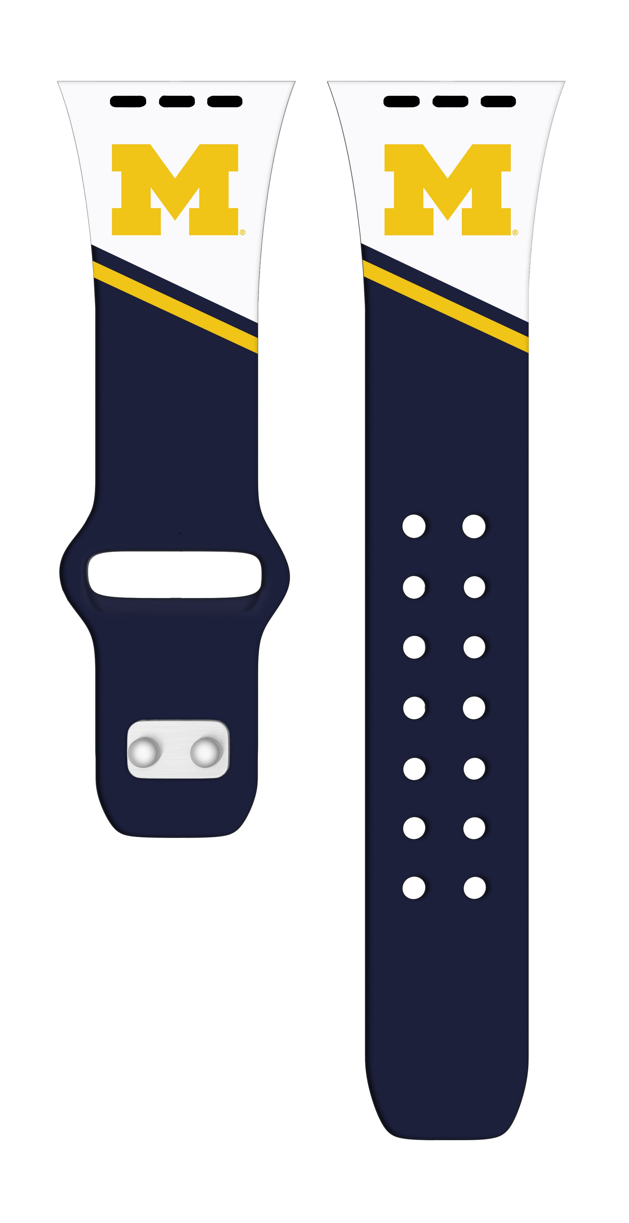 Michigan Wolverines HD Apple Watch Band for Series 1-10 & Ultra
