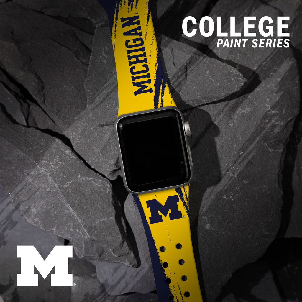 Michigan Wolverines HD Apple Watch Band for Series 1-10 & Ultra
