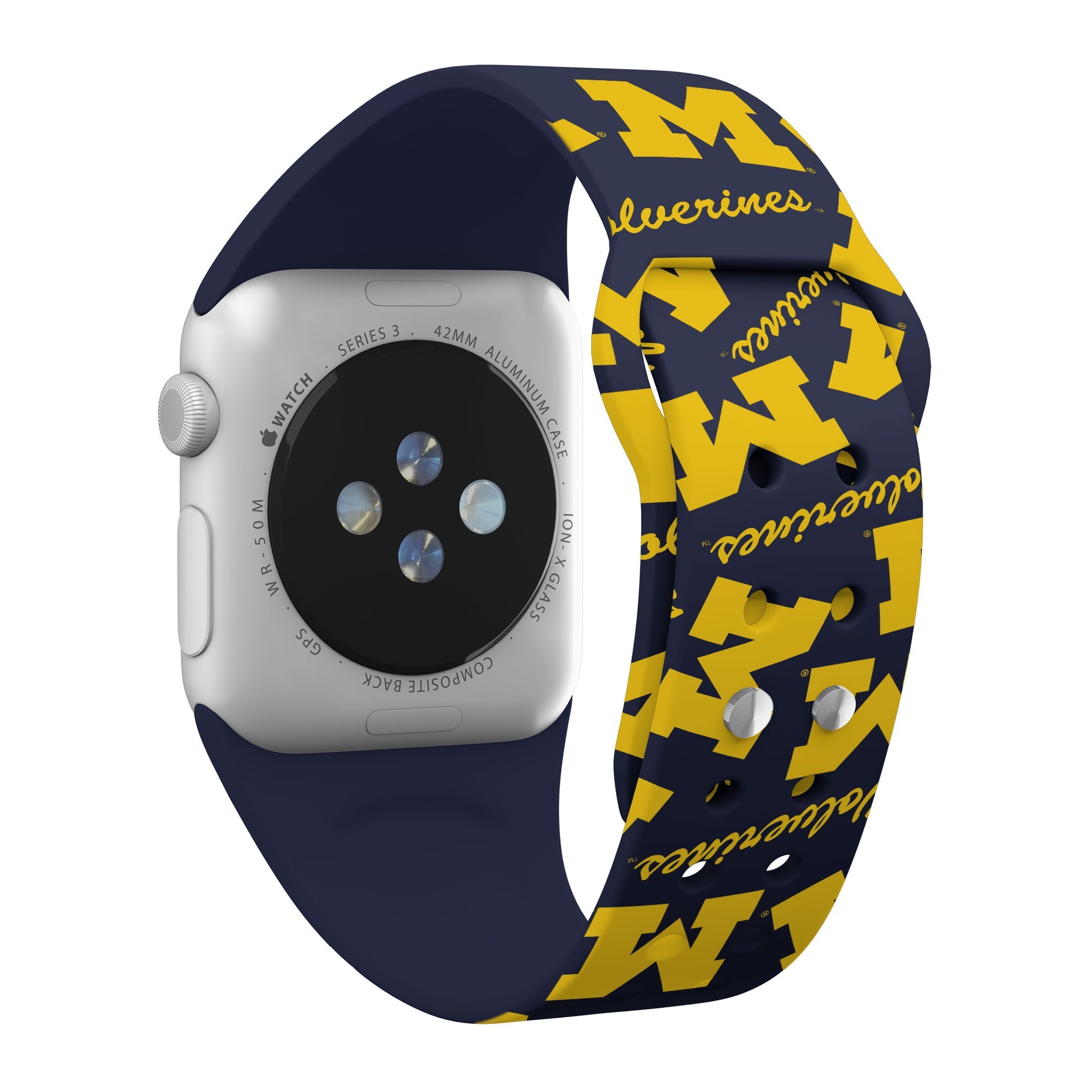 Michigan Wolverines HD Apple Watch Band for Series 1-10 & Ultra
