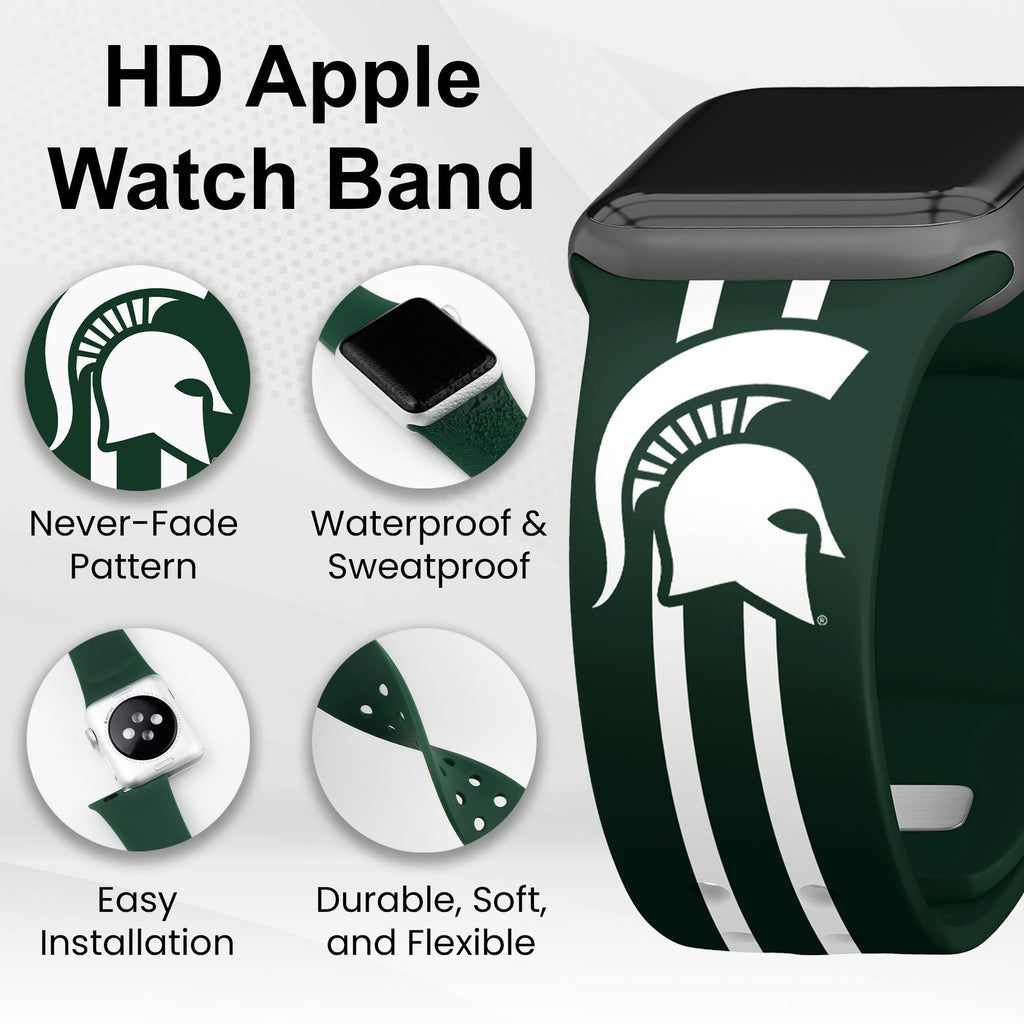 Michigan State Spartans HD Apple Watch Band